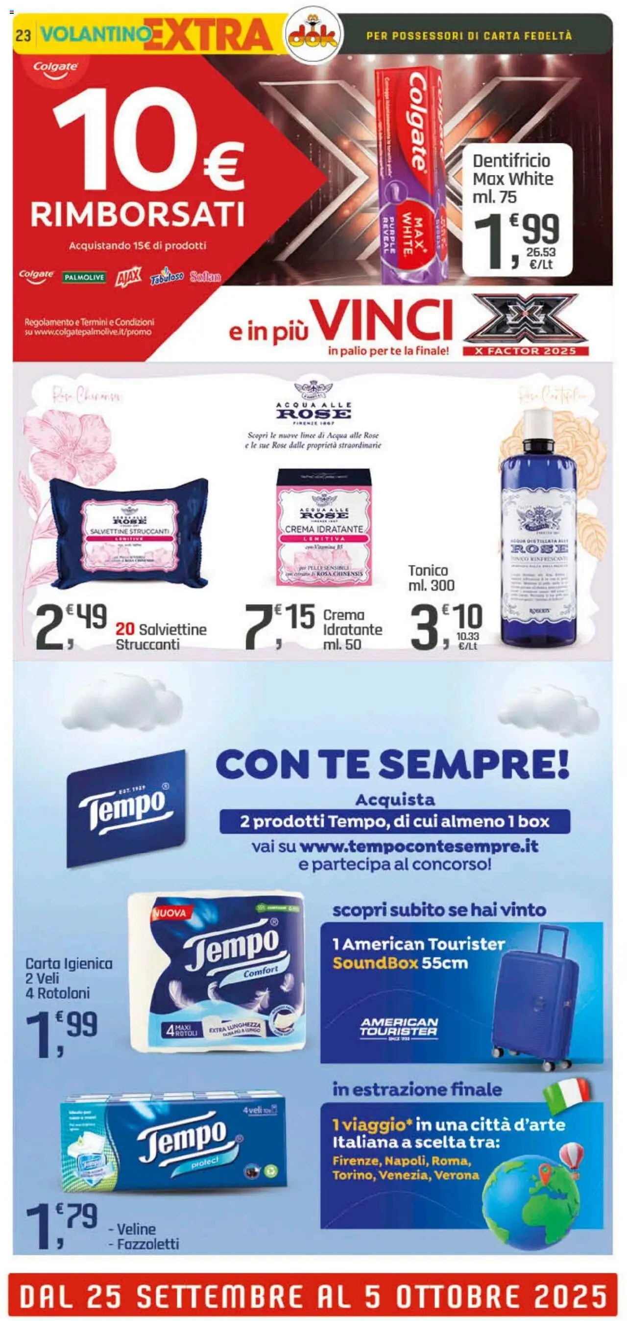 Volantino DOK del 25.09.2025 | Pagina: 23 | Prodotti: Crema, Carta igienica, Veline, Fazzoletti