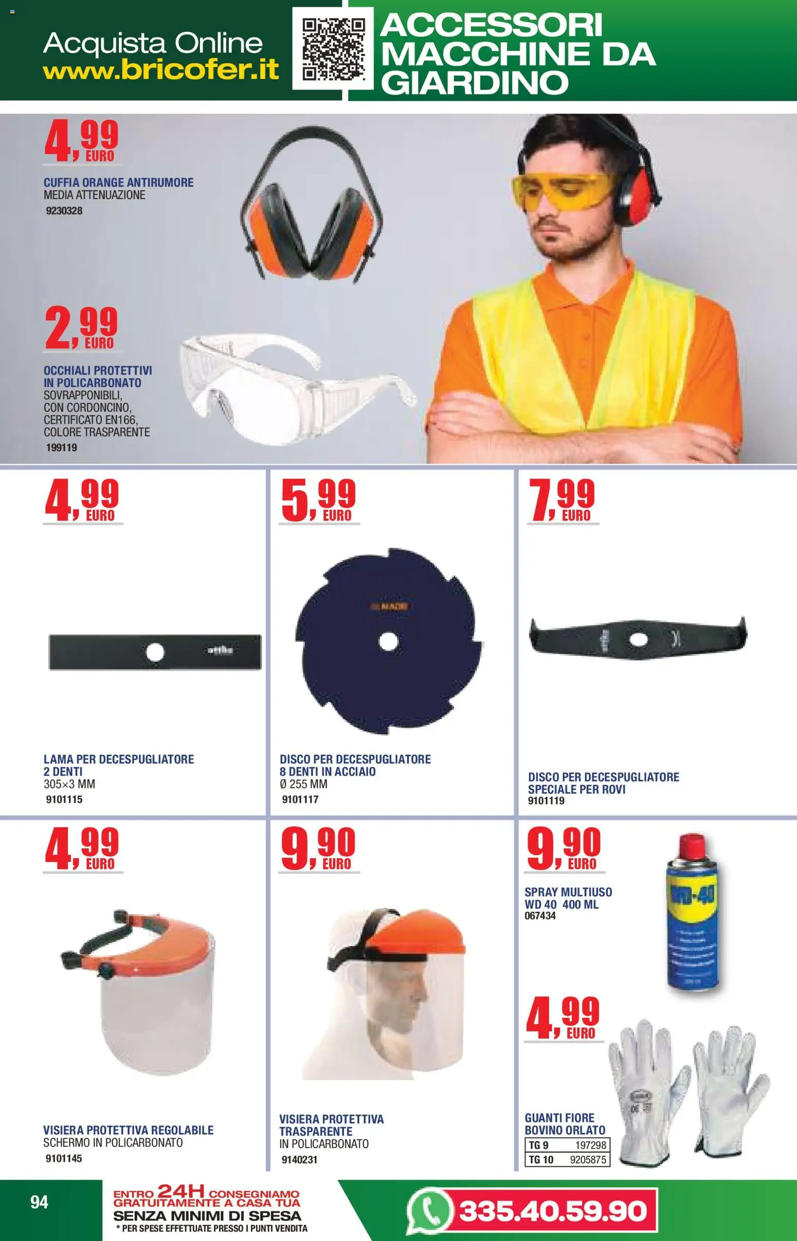 Volantino Self del 14.04.2026 | Pagina: 94 | Prodotti: Bovino, Guanti, Occhiali, Disco