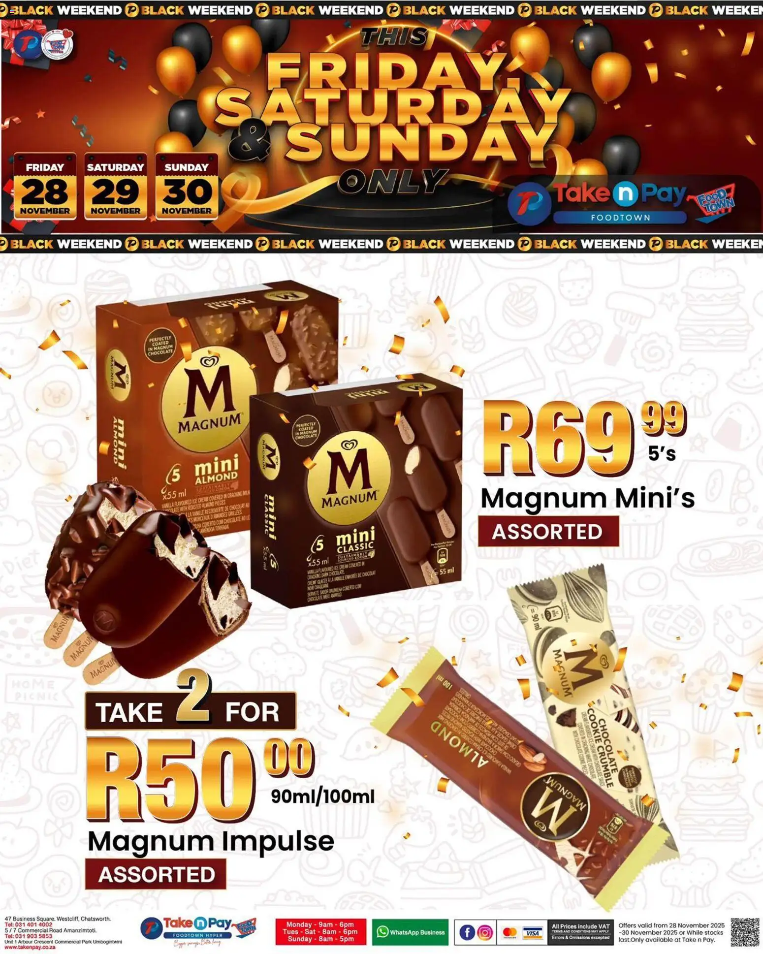 New Take n Pay catalogue – valid from 28.11.2025 | Page: 13 | Products: Chocolate, Cream, Ice cream, Sauce