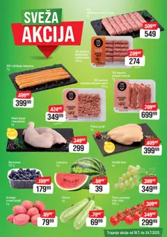 DIS katalog - važi od 18.07.2025 | Strana: 3 | Proizvode: Borovnica, Pileći batak, Kobasica, Roštilj meso