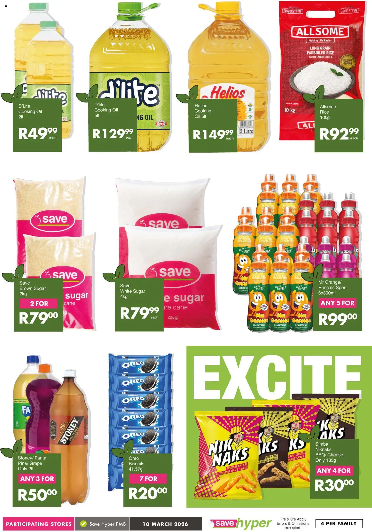 New Save catalogue – valid from 10.03.2026 | Page: 11 | Products: Biscuits, Juice, Fruit, Sugar