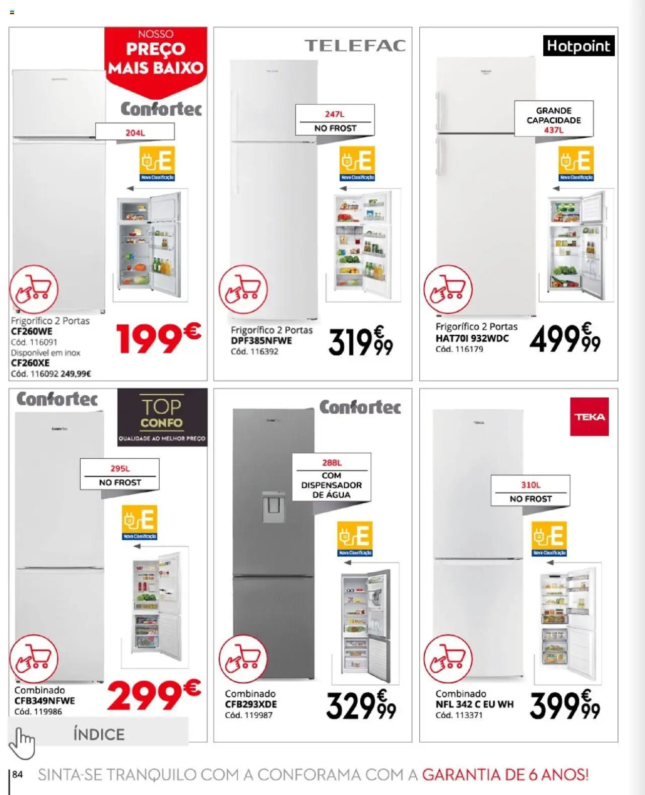 Conforama folheto │ válido de 27.03.2025 | Página: 84 | Produtos: Agua, Frigorífico, Portas