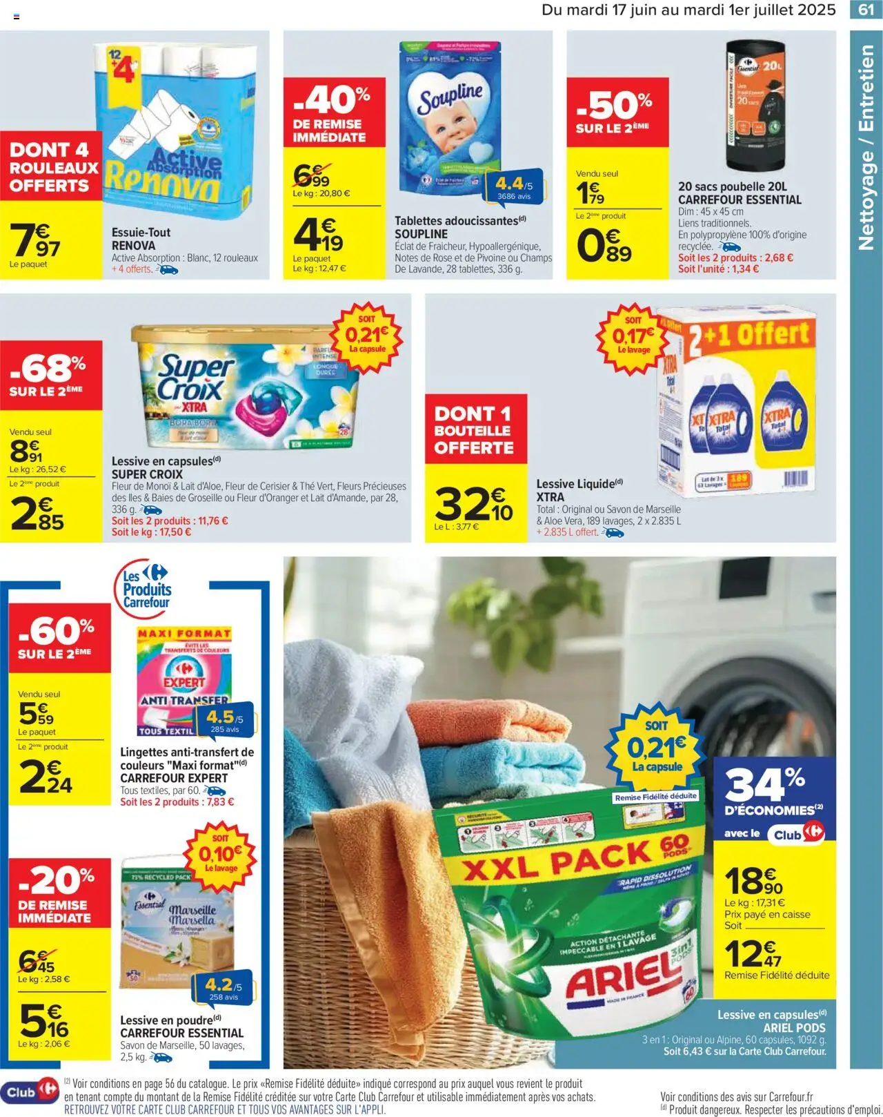  | Page: 63 | Produits: Groseille, Poudre, Lait, Sacs poubelle