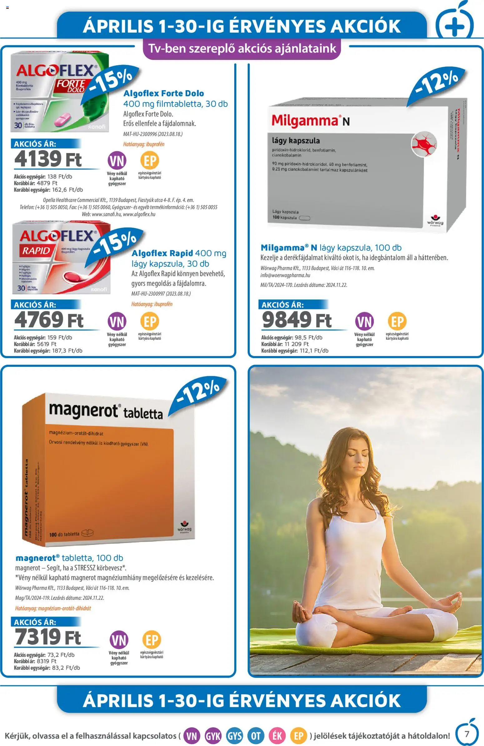 Alma Gyógyszertárak akciós ujság - amely érvényes a következő dátumtól: 01.04.2026 | Oldal: 7