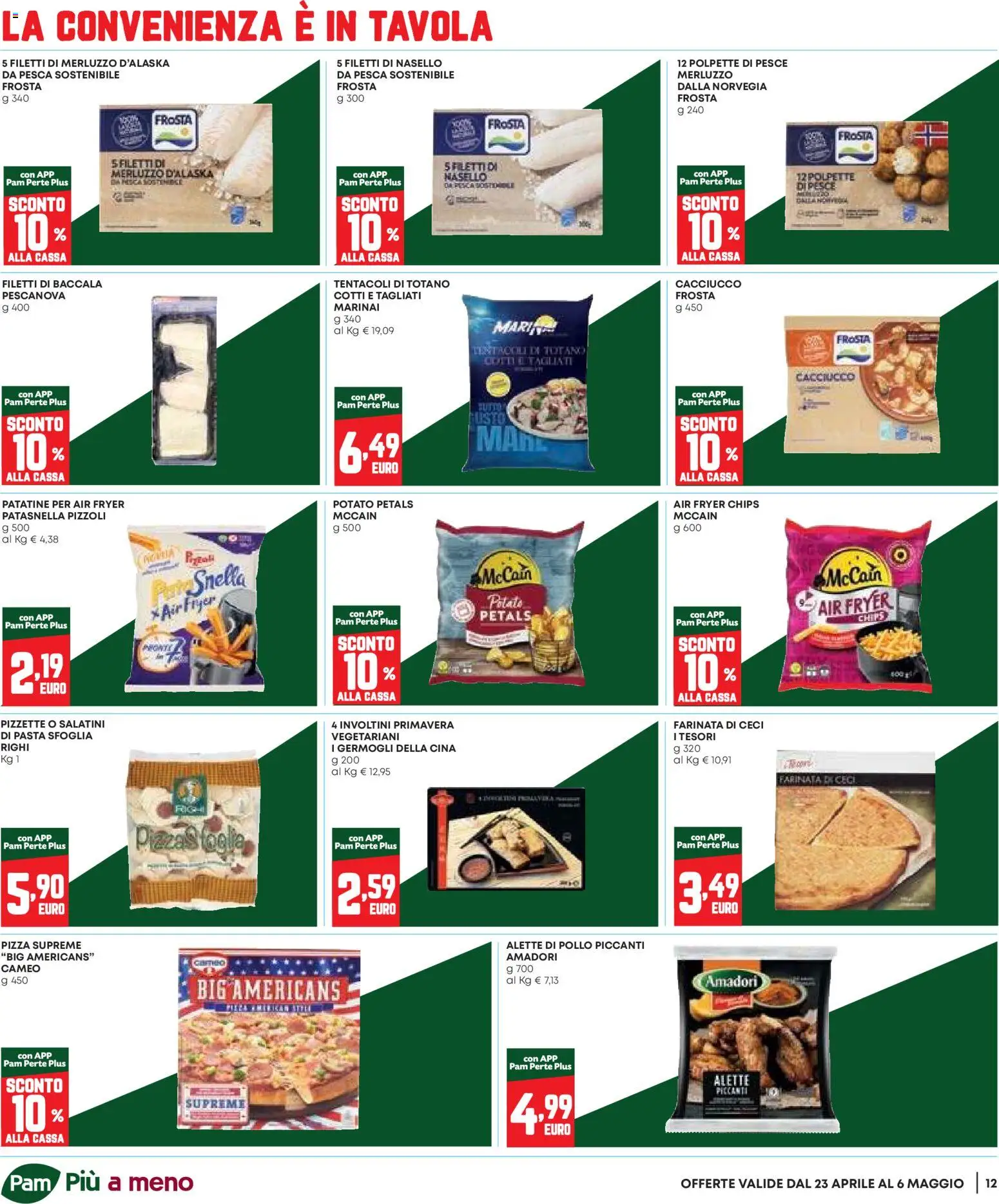 Volantino Panorama del 23.04.2026 | Pagina: 12 | Prodotti: Pollo, Pesce, Pasta, Nasello