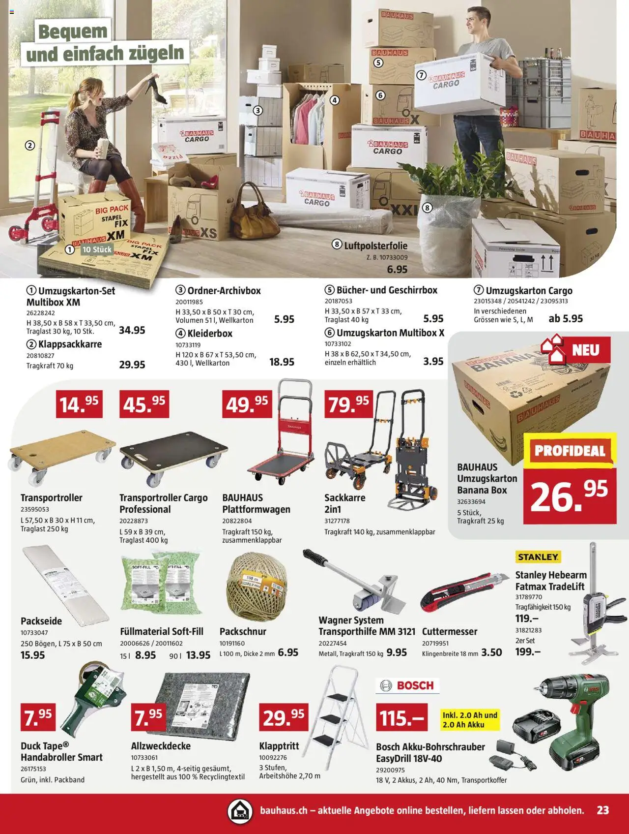 Bauhaus Aktionen ab 25.08.2025 | Seite: 23 | Produkte: Box, Bosch