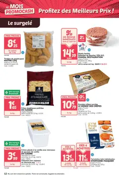 Promocash - Prévisualisation de Promocash catalogue valide à partir de 31.03.2026 | Page: 12 | Produits: Frites, Chocolat, Crème, Viande bovine