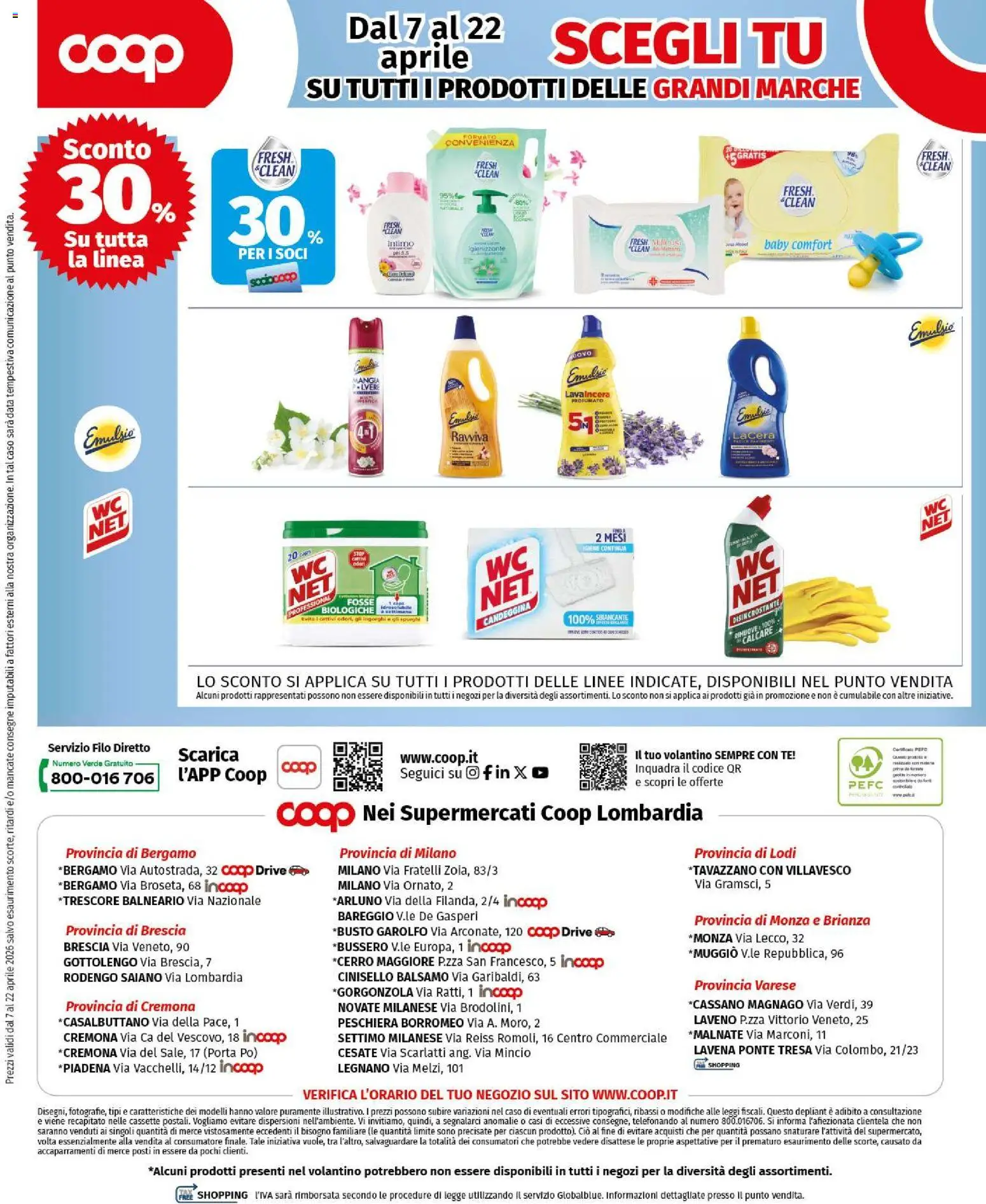 Volantino COOP del 07.04.2026 | Pagina: 12 | Prodotti: Tè, Candeggina, Intimo, Data