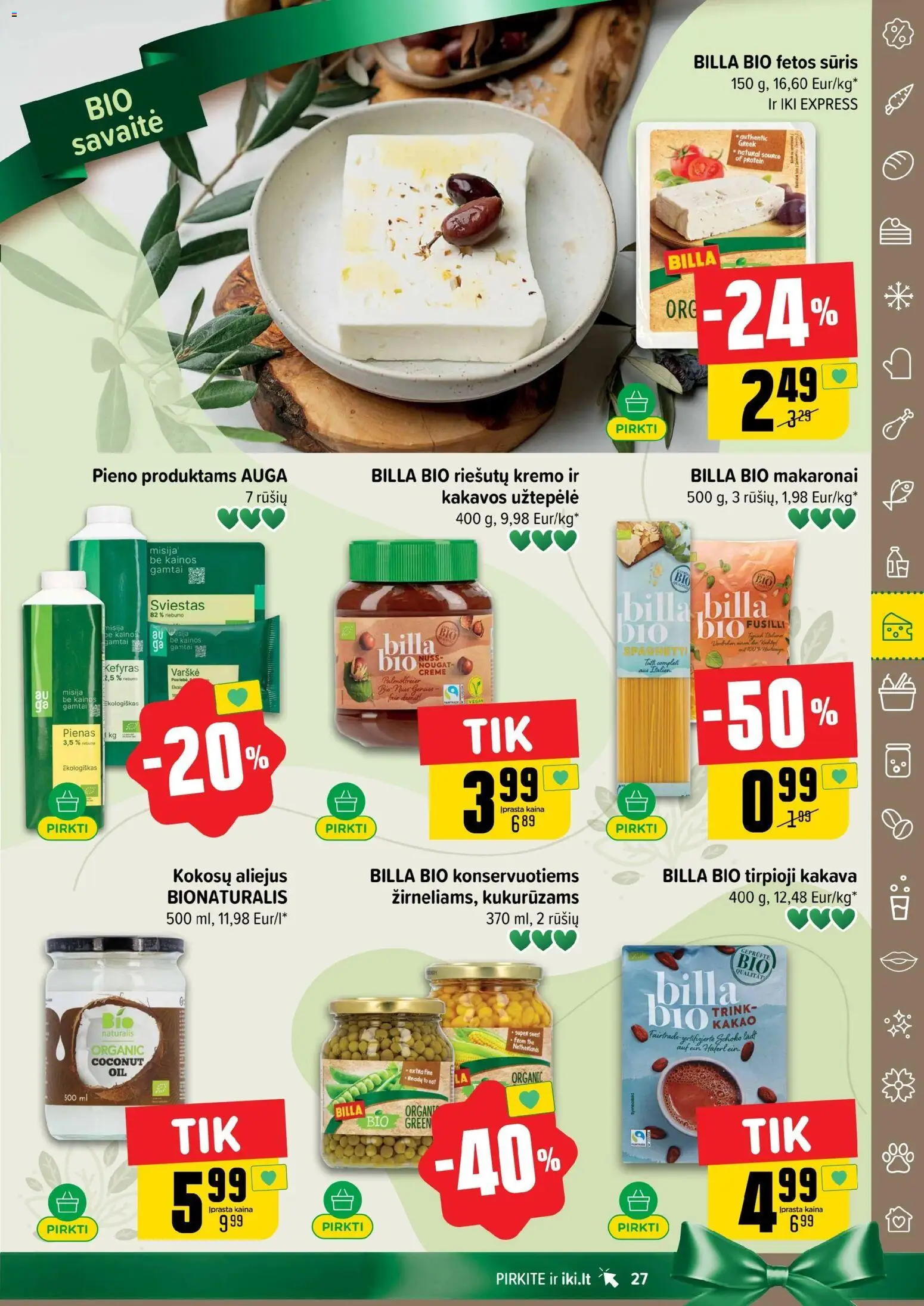 IKI akcijos nuo 03.11.2025 | Puslapis: 27 | Prekių: Užtepėlė, Sūris, Sviestas, Makaronai