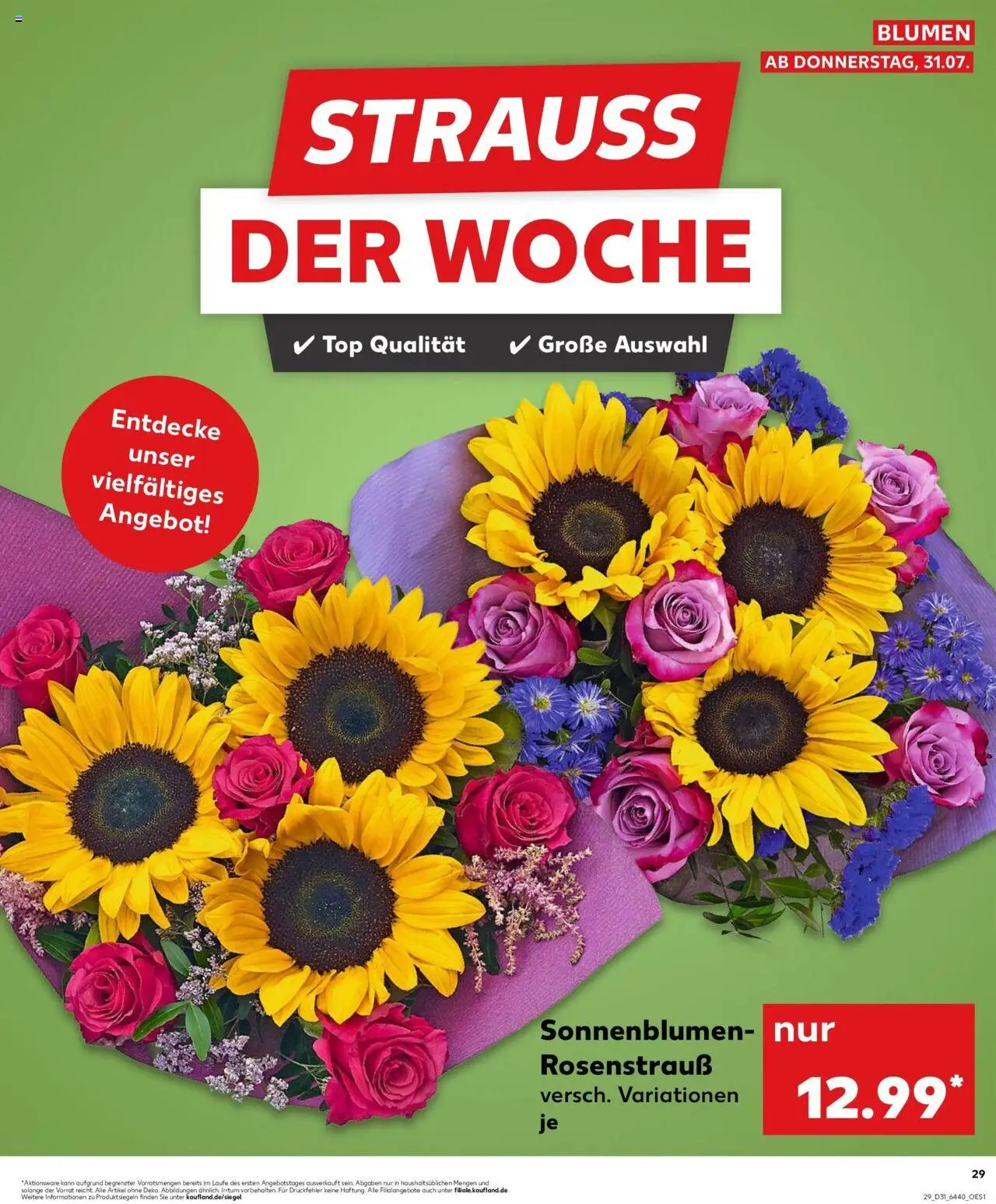 Kaufland prospekt Hanau	 - gültig ab dem 03.08.2025 | Seite: 4 | Produkte: Top, Blumen