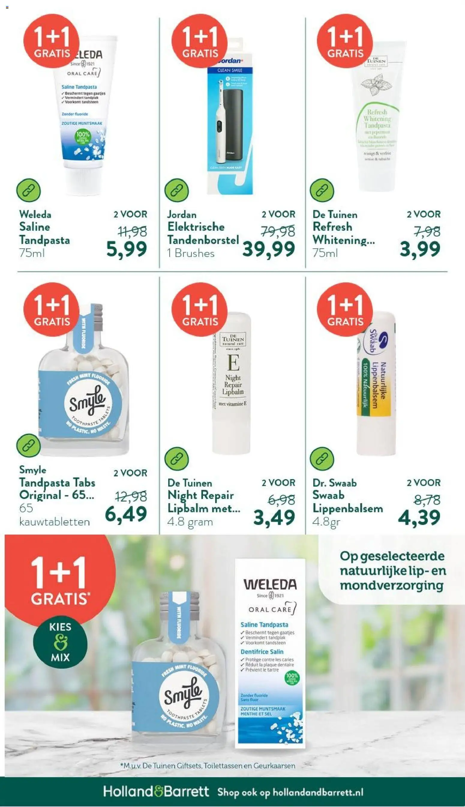 {H1} | Pagina: 19 | Producten: Tandpasta, Tandenborstel, Elektrische tandenborstel, La