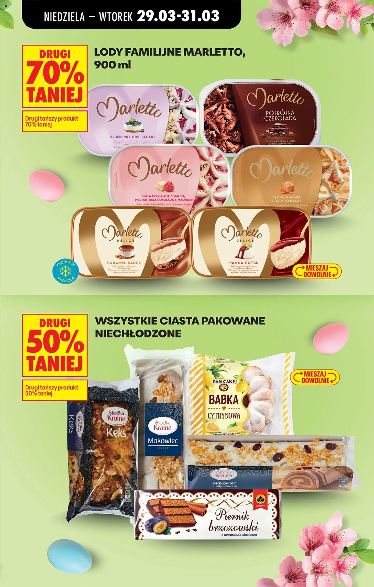Biedronka gazetka od niedzieli od 29.03.2026 | Strona: 15 | Produkty: Czekolady, Malina, Czekolada, Lody