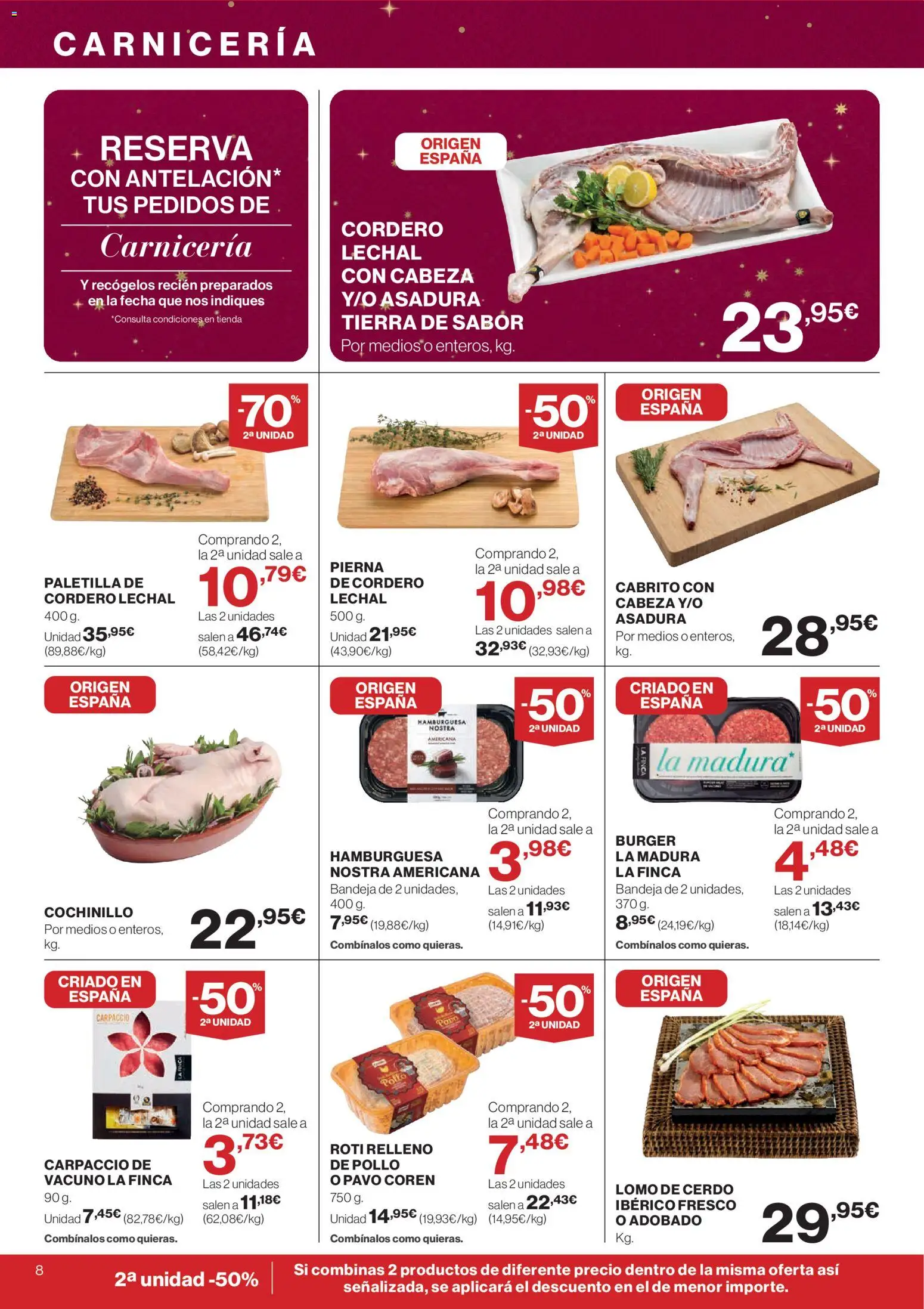 El Corte Inglés ofertas │ válido desde el 04.12.2025 | Página: 8 | Productos: Μπιμπερό, Cerdo, Φίλτρο καφέ, Bandeja