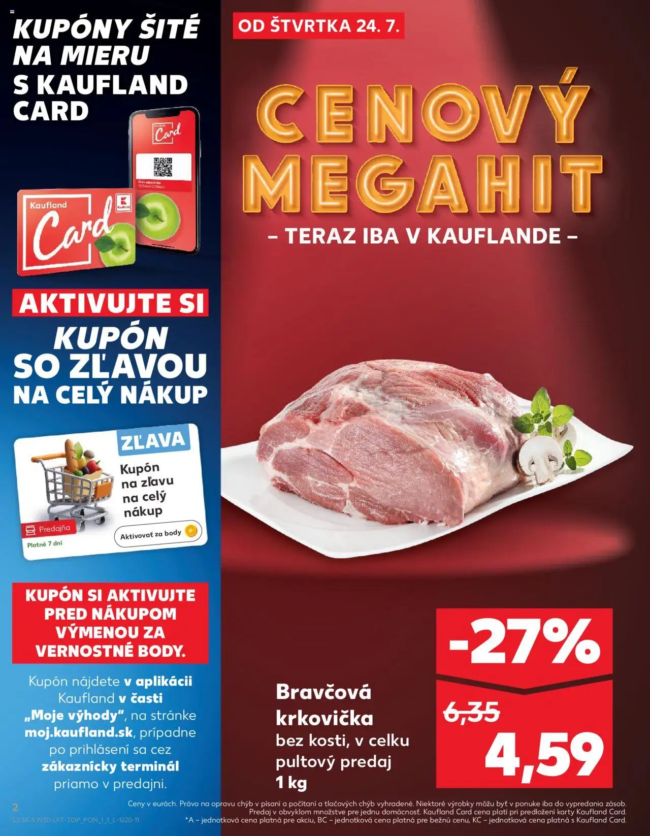 Kaufland Žilina │ platný od 24.07.2025 | Strana: 2 | Produkty: Bravčová krkovička, Krkovička