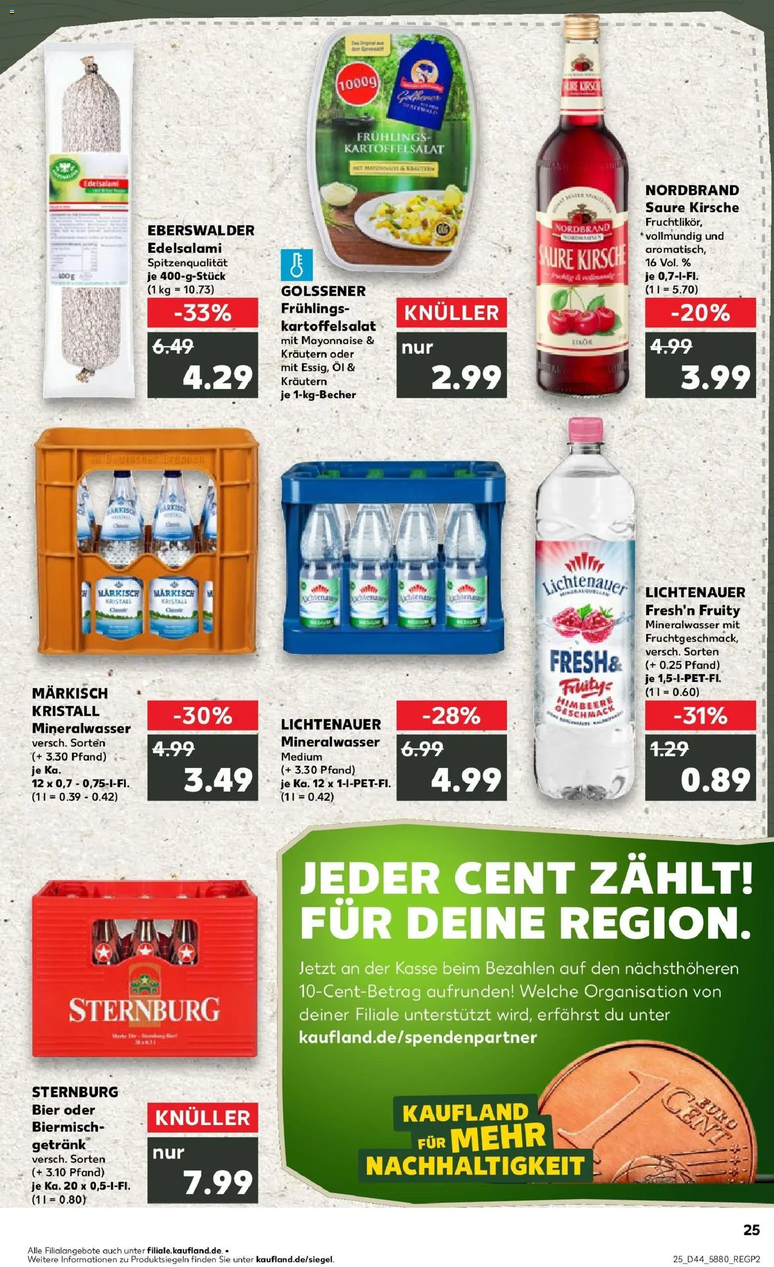 Kaufland prospekt Luckenwalde	 – gültig ab 30.10.2025 | Seite: 25 | Produkte: Öl, Bier, Mineralwasser, Mayonnaise