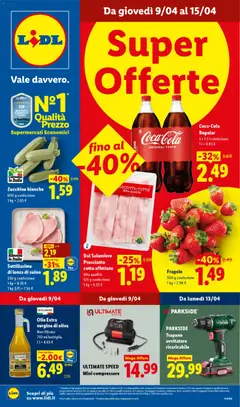 Anteprima del volantino Dal Salumiere Prosciutto cotto affettato, Alta qualità, 125 g confezione valido a partire dal 09.04.2026 | Pagina: 3 | Prodotti: Compressore, Olive, Prosciutto, Trapano
