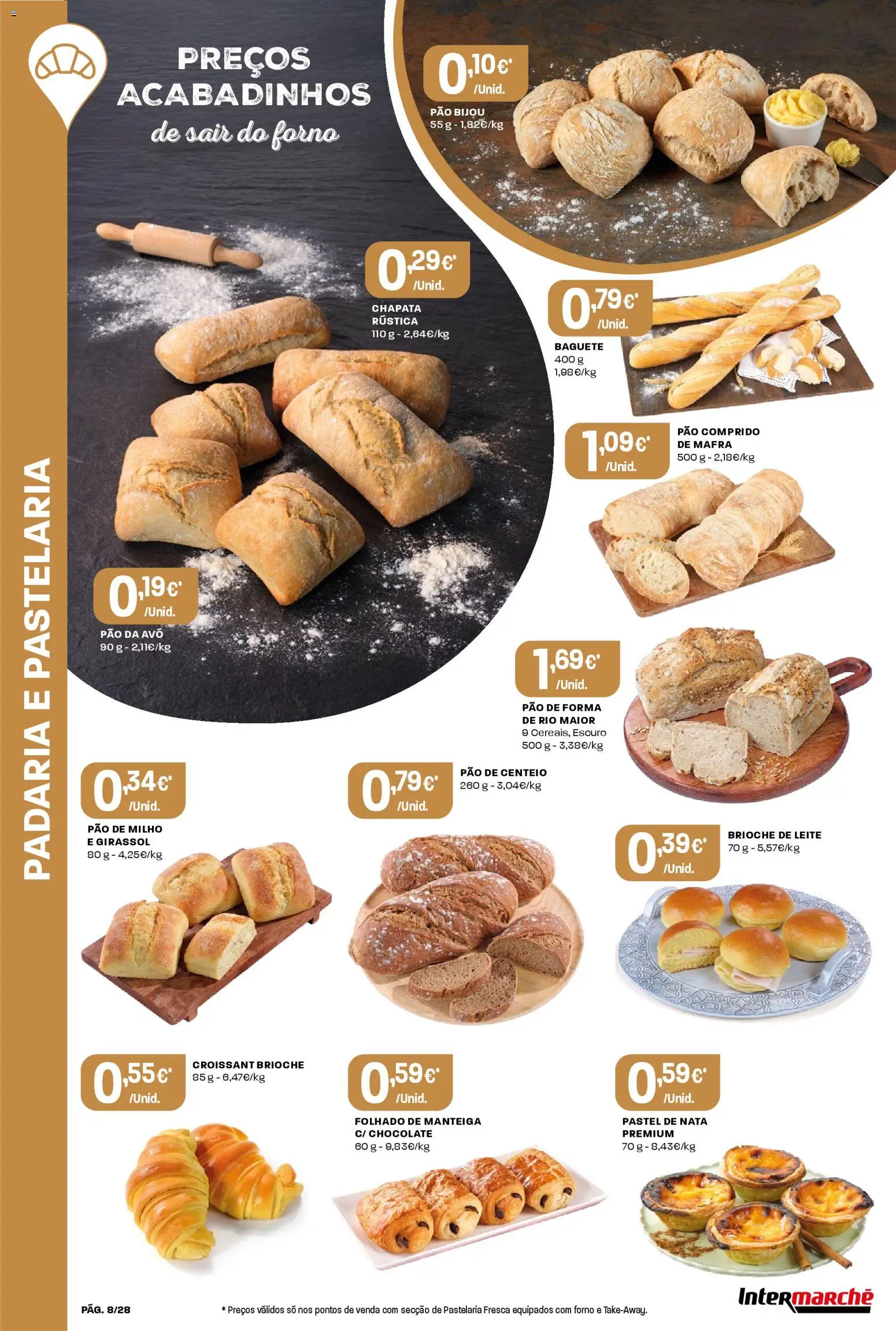 Intermarché Folheto Contact │ válido de 23.04.2026 | Página: 8 | Produtos: Leite, Manteiga, Chocolate, Nata