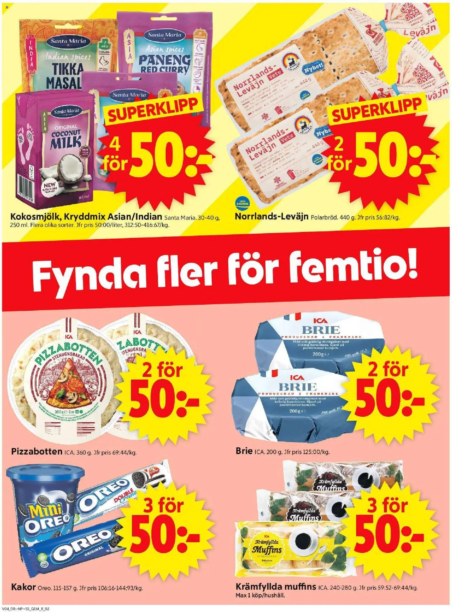 ICA Supermarket reklamblad aktuell från 19.01.2026 | Sida: 2 | Produkter: Gem, Oreo