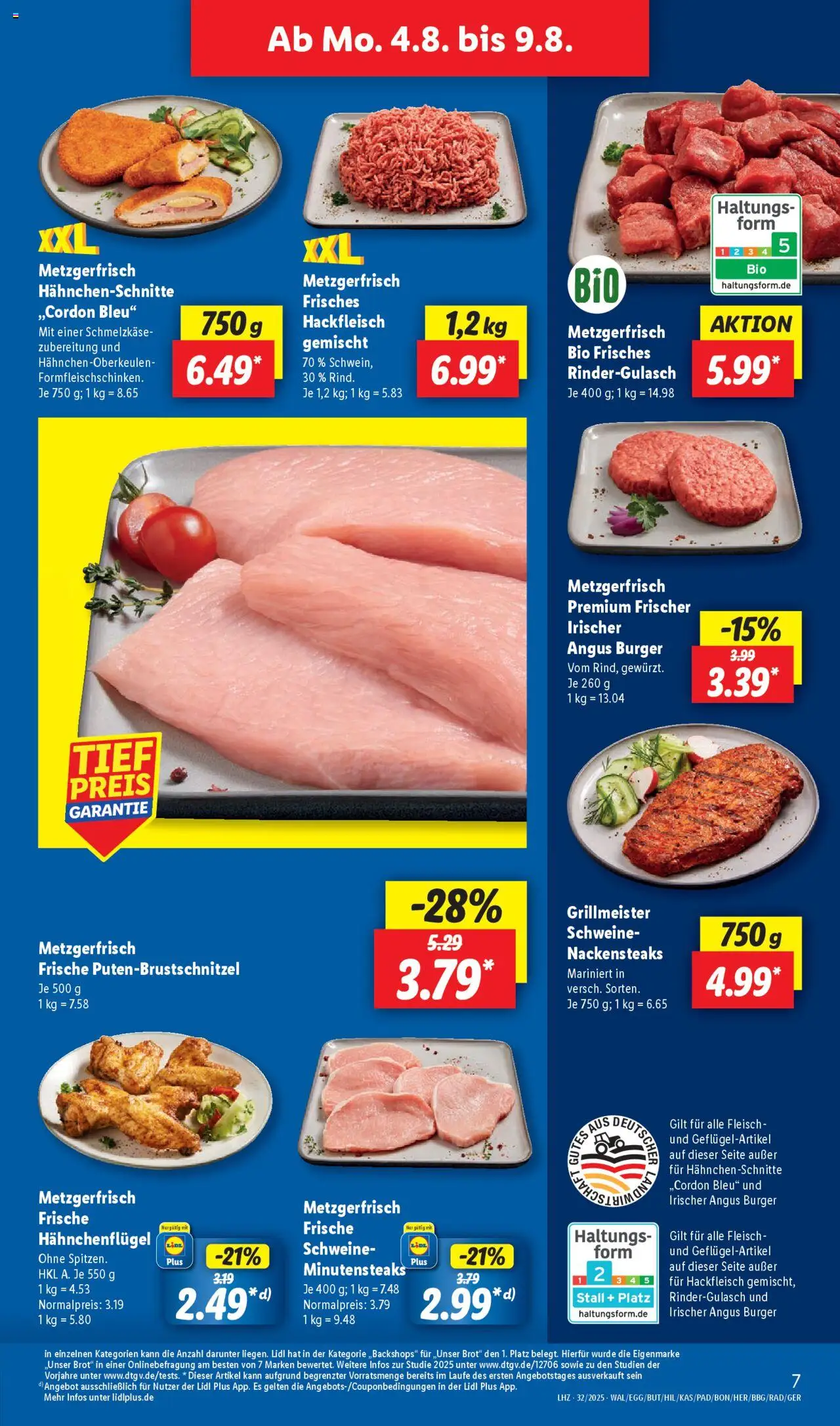 Lidl Prospekt Hilders - gültig ab dem 04.08.2025 | Seite: 11 | Produkte: Burger, Brot, Fleisch, Hackfleisch