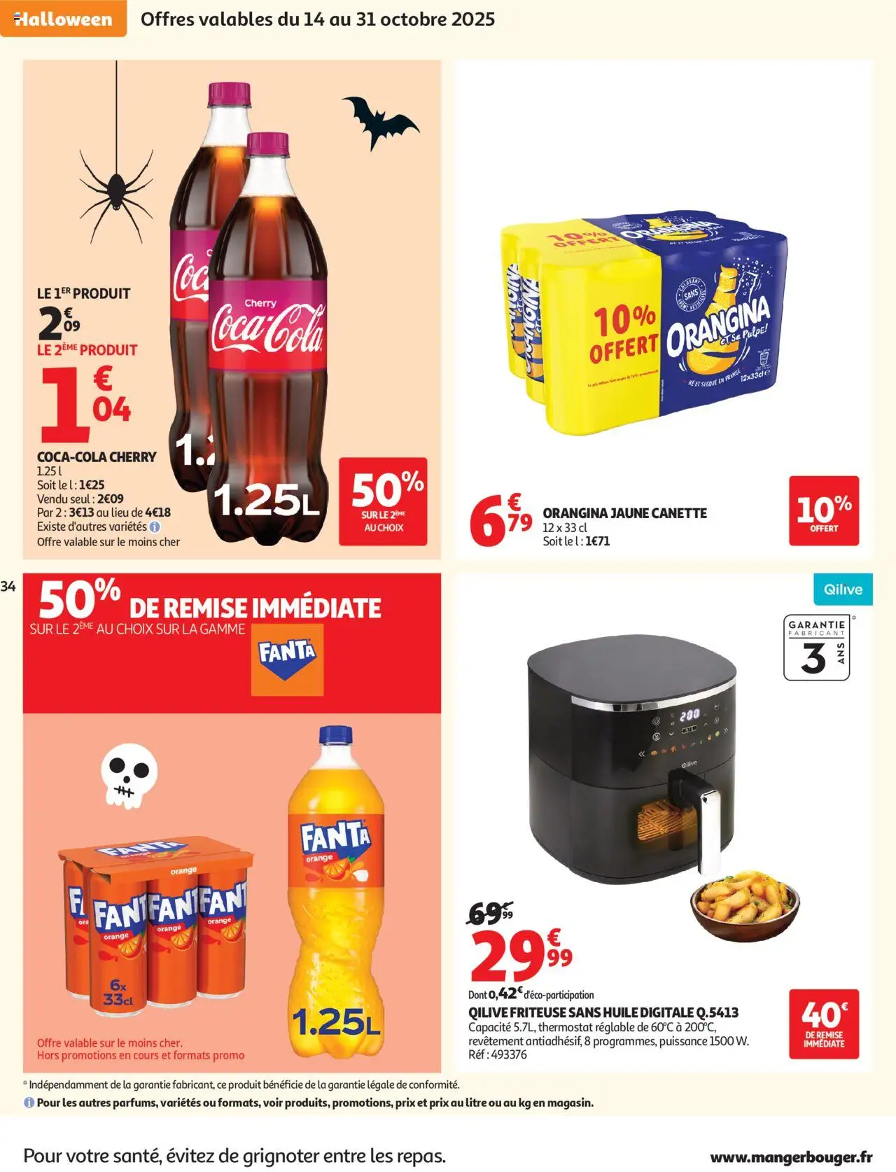 {H1} | Page: 34 | Produits: Orangina, Orange, Friteuse, Huile