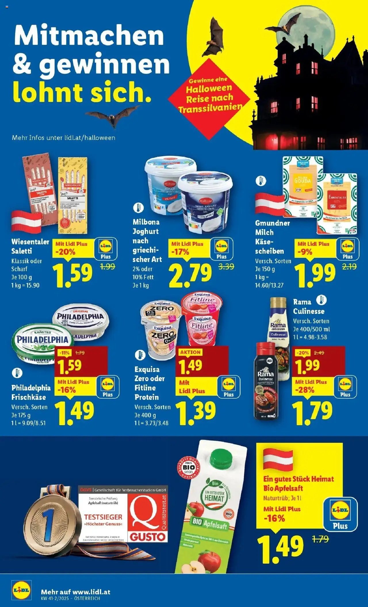 Lidl - Wien, Langenzersdorf, Zwettl gültig ab 09.10.2025 | Seite: 12 | Produkte: Planche de surf, Milch, Käse, Joghurt