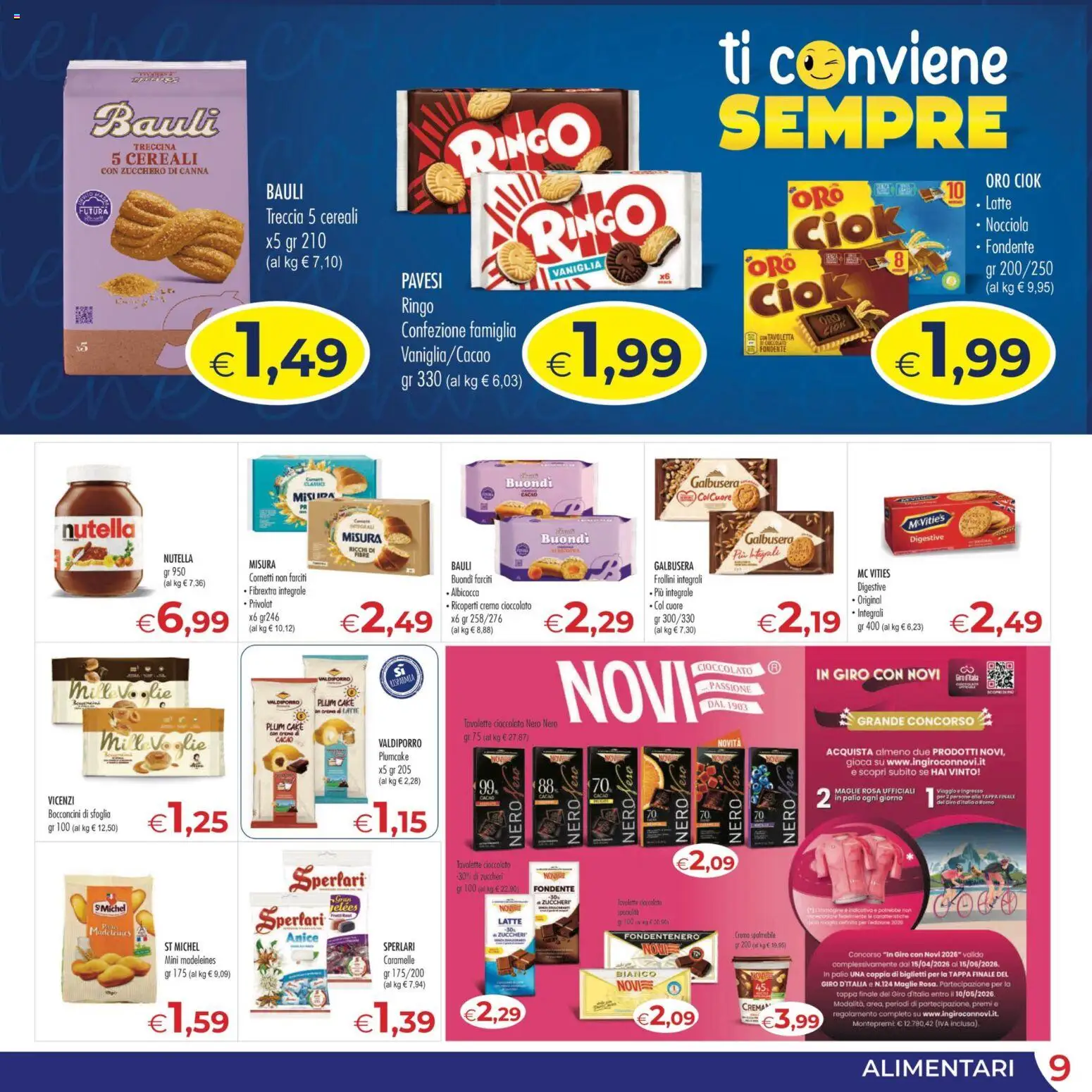 Volantino MerSi Supermercati del 22.04.2026 | Pagina: 9 | Prodotti: Crema, Cioccolato, Latte, Plumcake