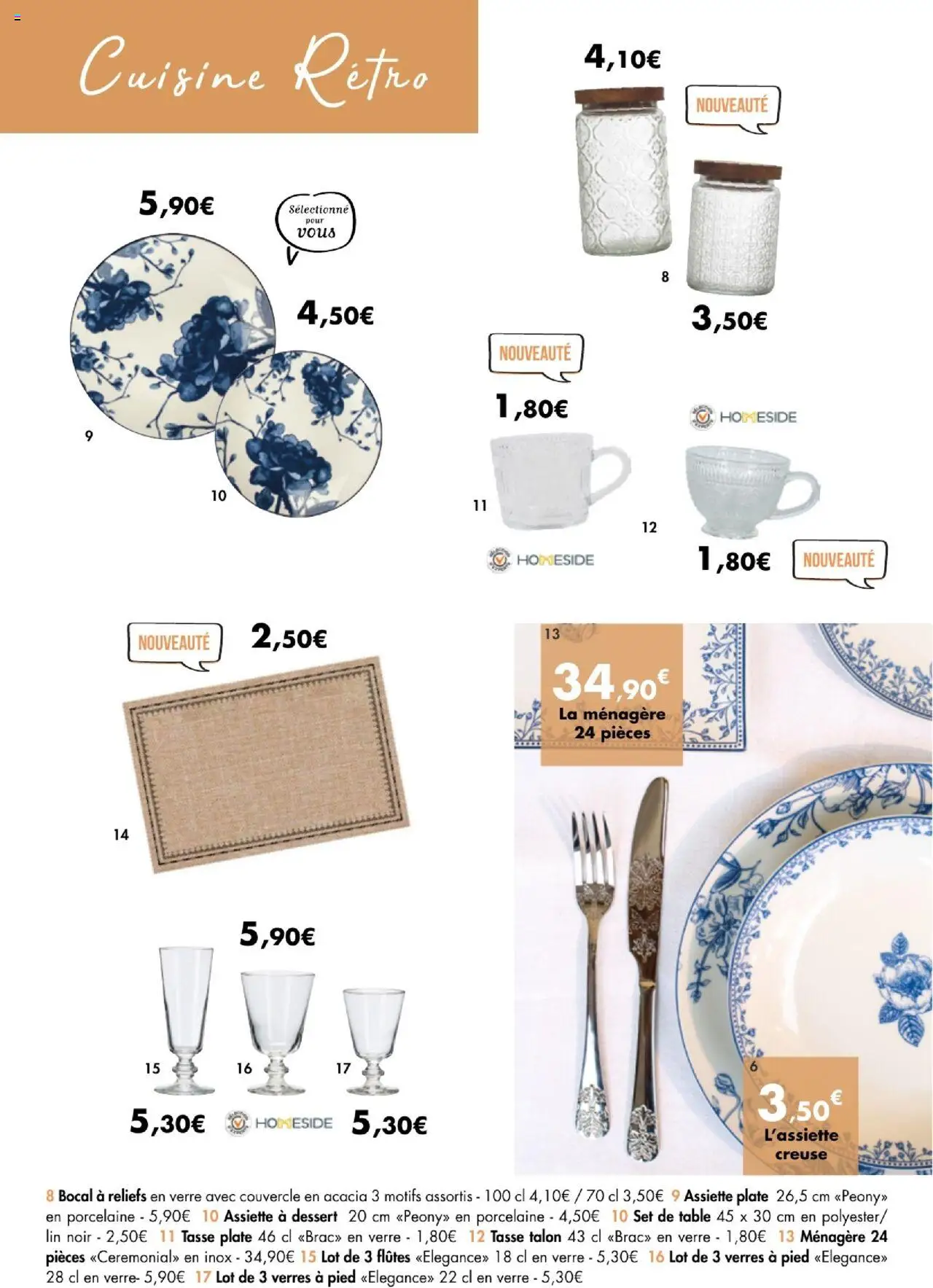  | Page: 9 | Produits: Porcelaine, Table