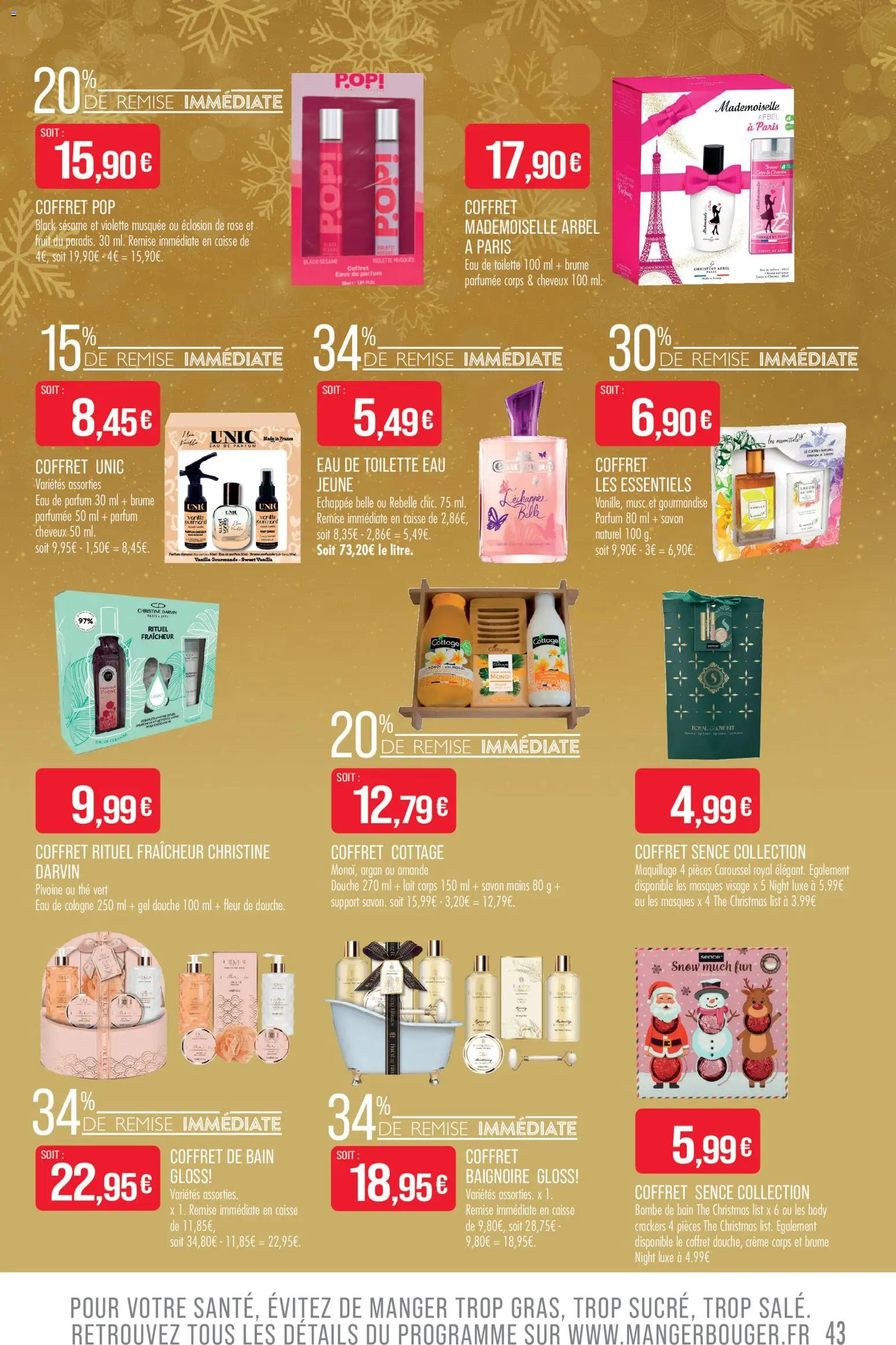 {H1} | Page: 43 | Produits: Eau de cologne, Parfum, Gel douche, Crème