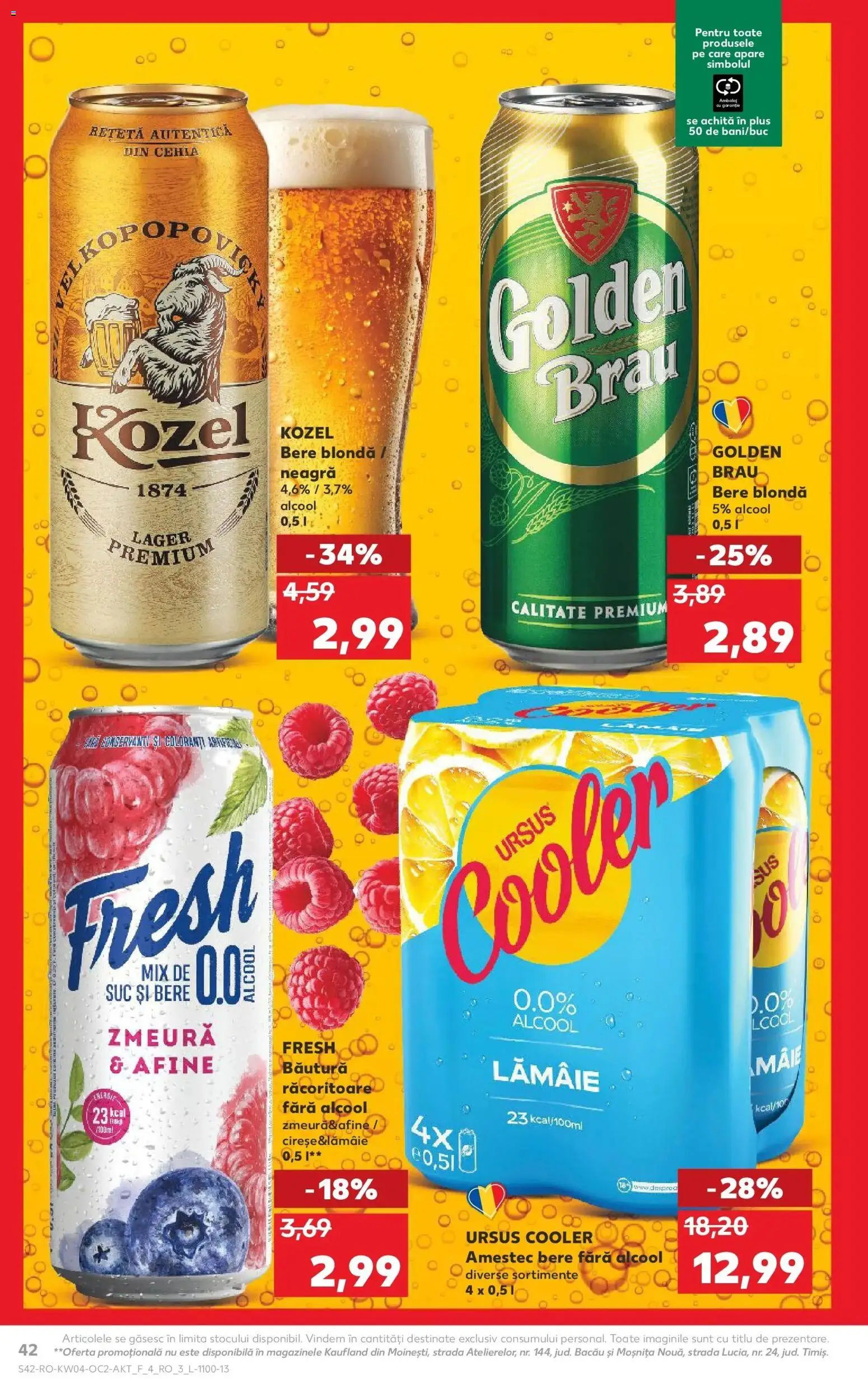 Noul catalog Kaufland – valabil de la 21.01.2026 | Pagină: 42 | Produse: Afine, Atıştırmalık, Zmeură, Lămâie