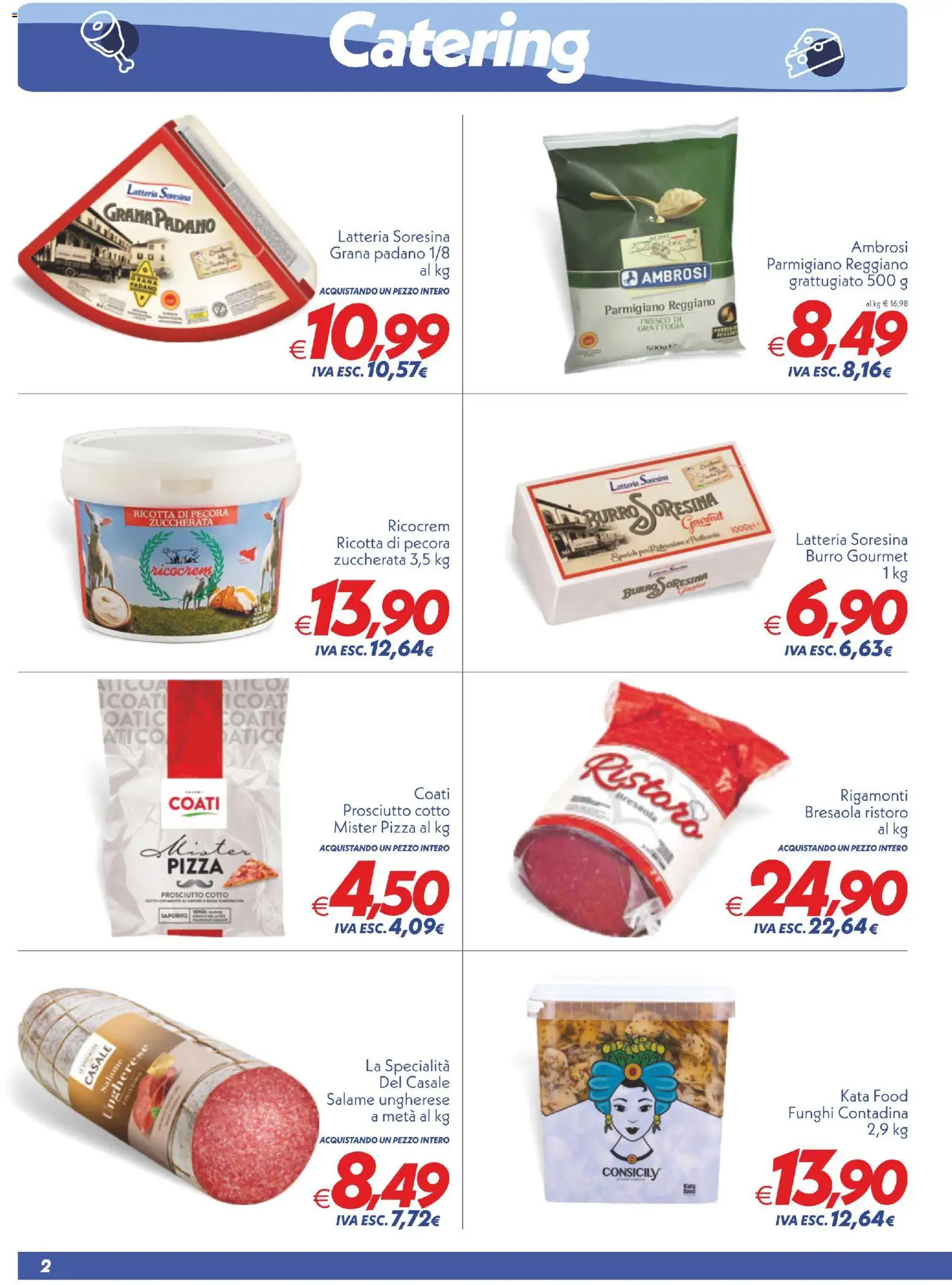 Volantino SuperConveniente del 06.03.2026 | Pagina: 2 | Prodotti: Salame, Prosciutto, Funghi, Grana Padano