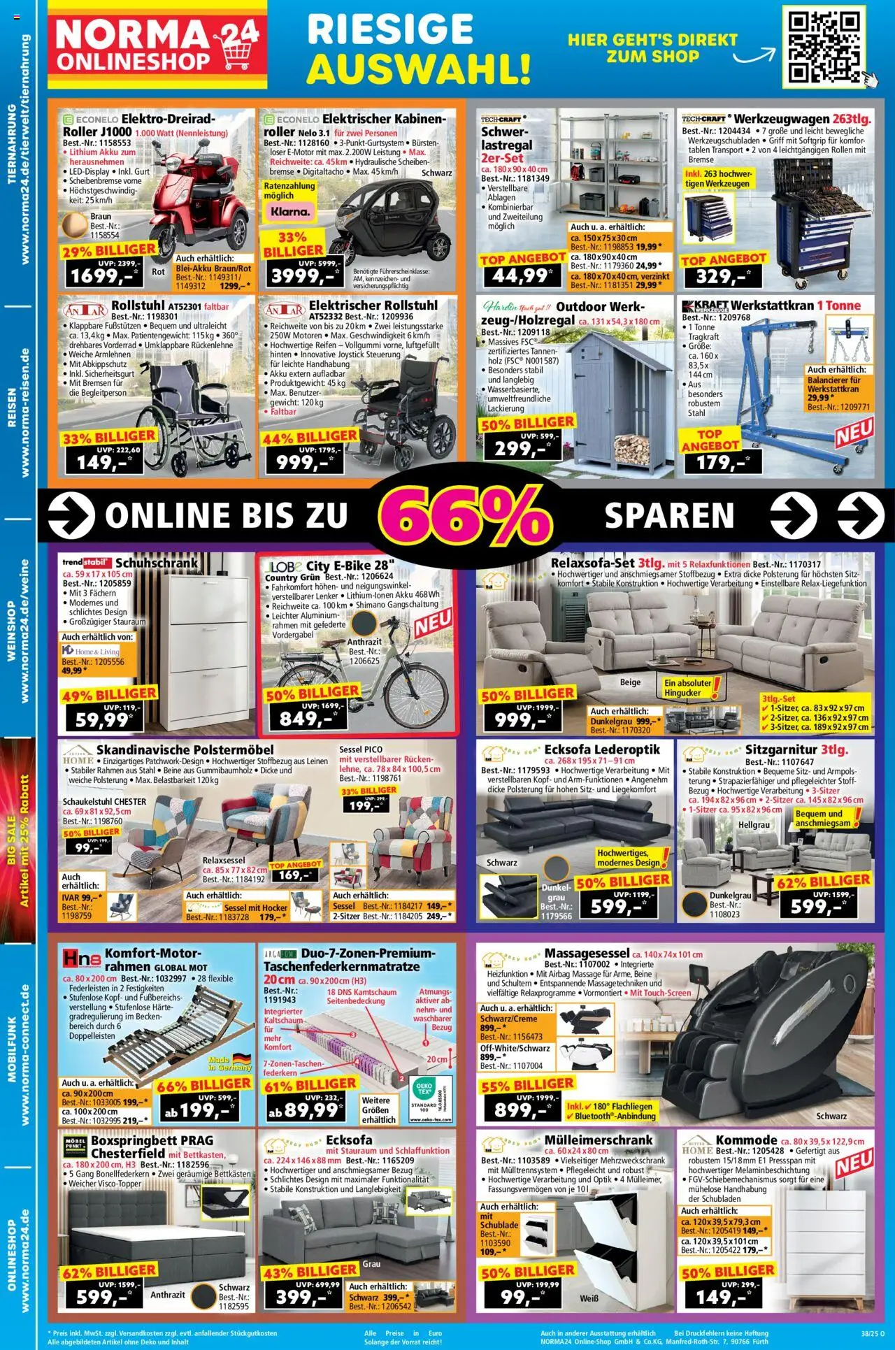 Norma Onlineshop – gültig ab 15.09.2025 | Seite: 2 | Produkte: Sitzgarnitur, Hocker, Kommode, Sessel