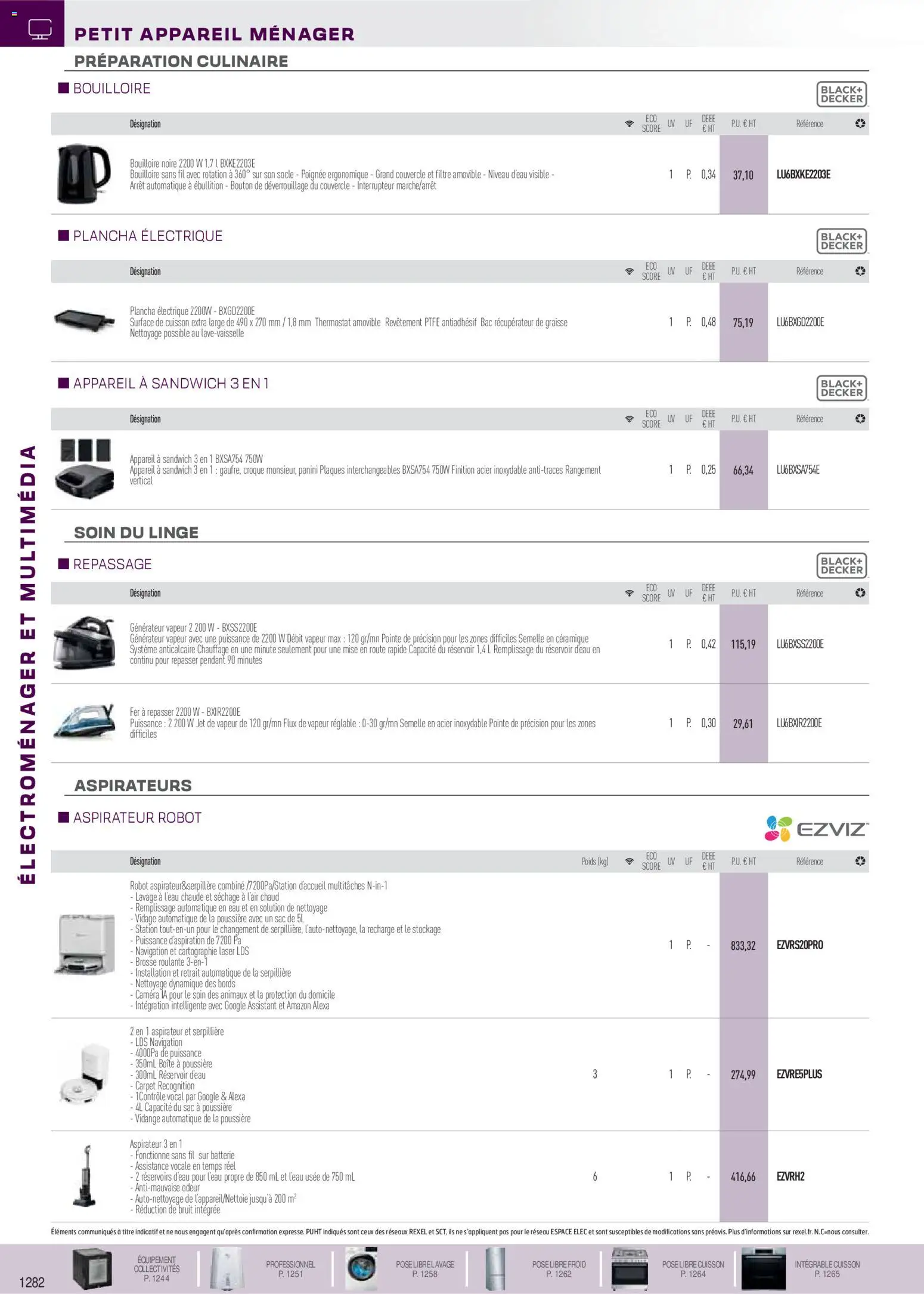 {H1} | Page: 41 | Produits: Panini, Sac, Fer à repasser, Navigation