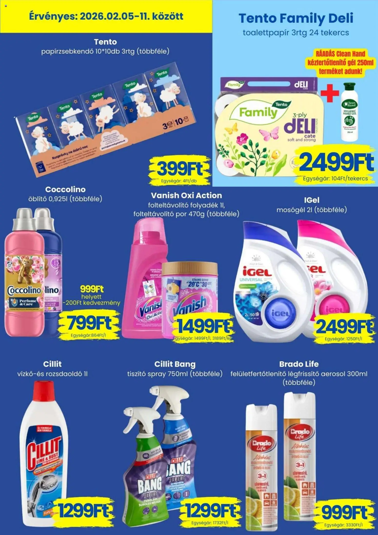 Magnetic akciós ujság - amely érvényes a következő dátumtól: 05.01.2026 | Oldal: 9 | Termékek: Coccolino, Kézfertőtlenítő, Öblítő, Papírzsebkendő