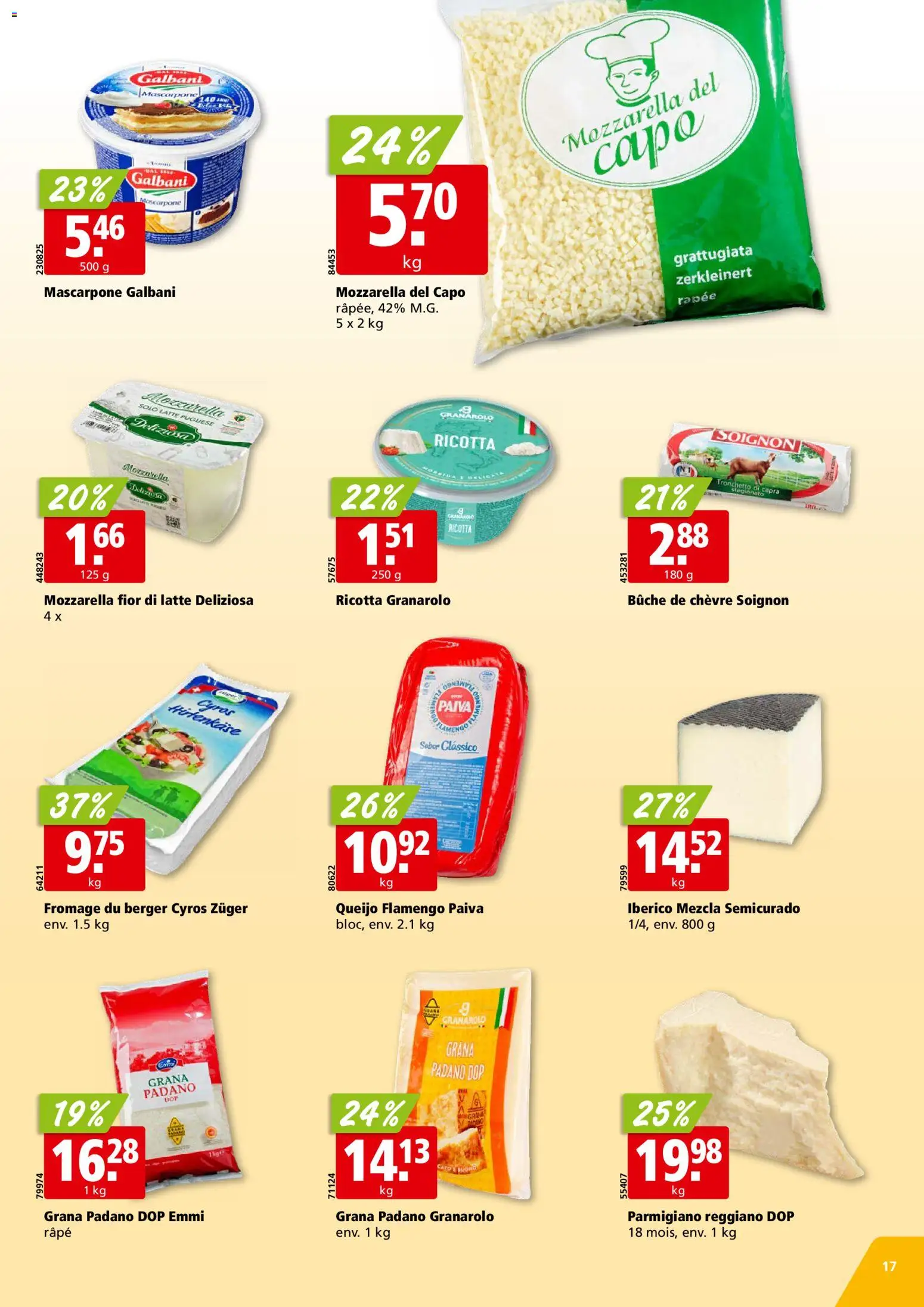 Aligro Aktionen Chavannes, Matran, Genève, Sion – gültig ab 02.02.2026 | Seite: 17 | Produkte: Mascarpone