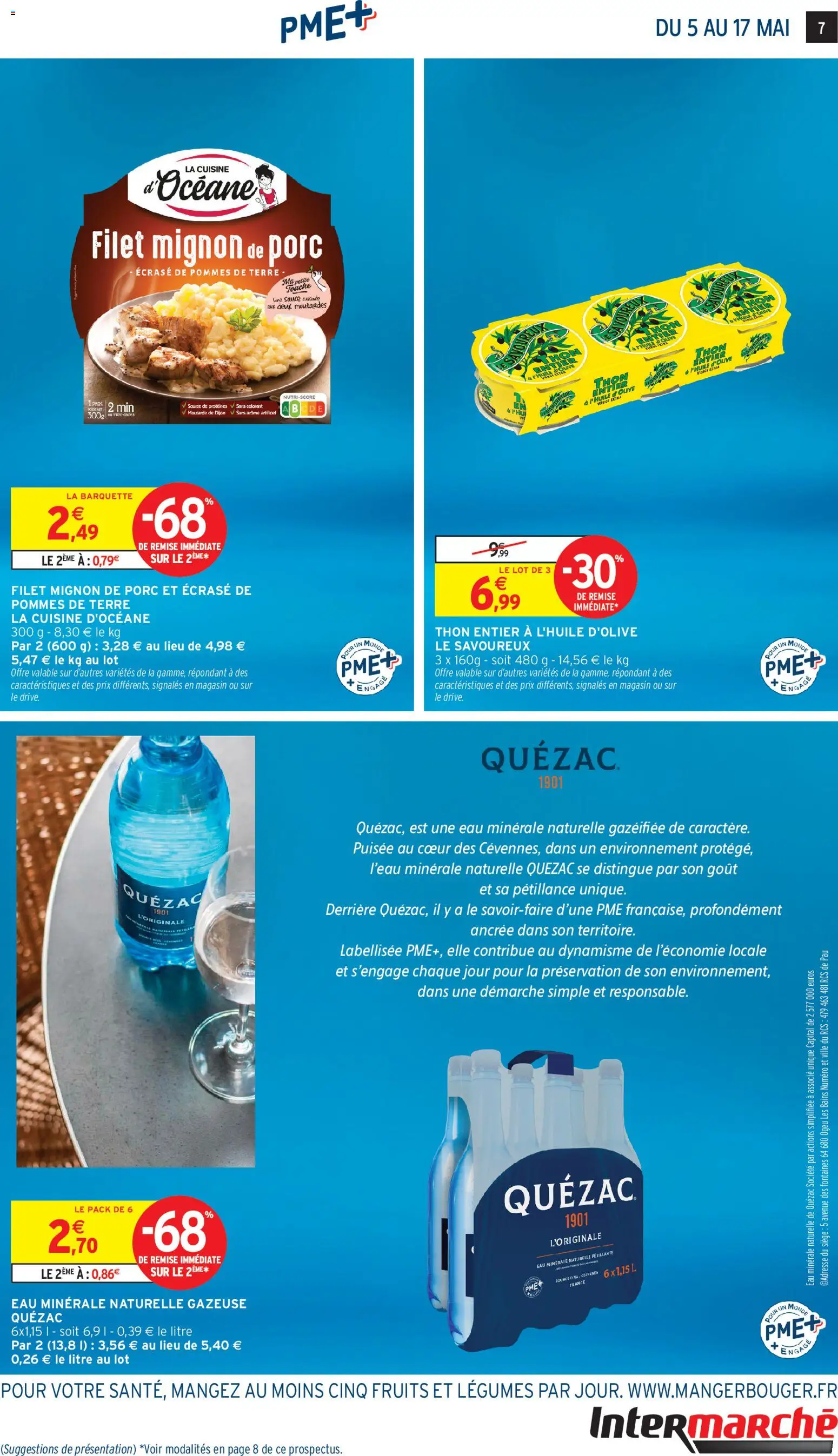 {H1} | Page: 7 | Produits: Eau minérale, Eau minérale naturelle, Filet mignon, Pommes