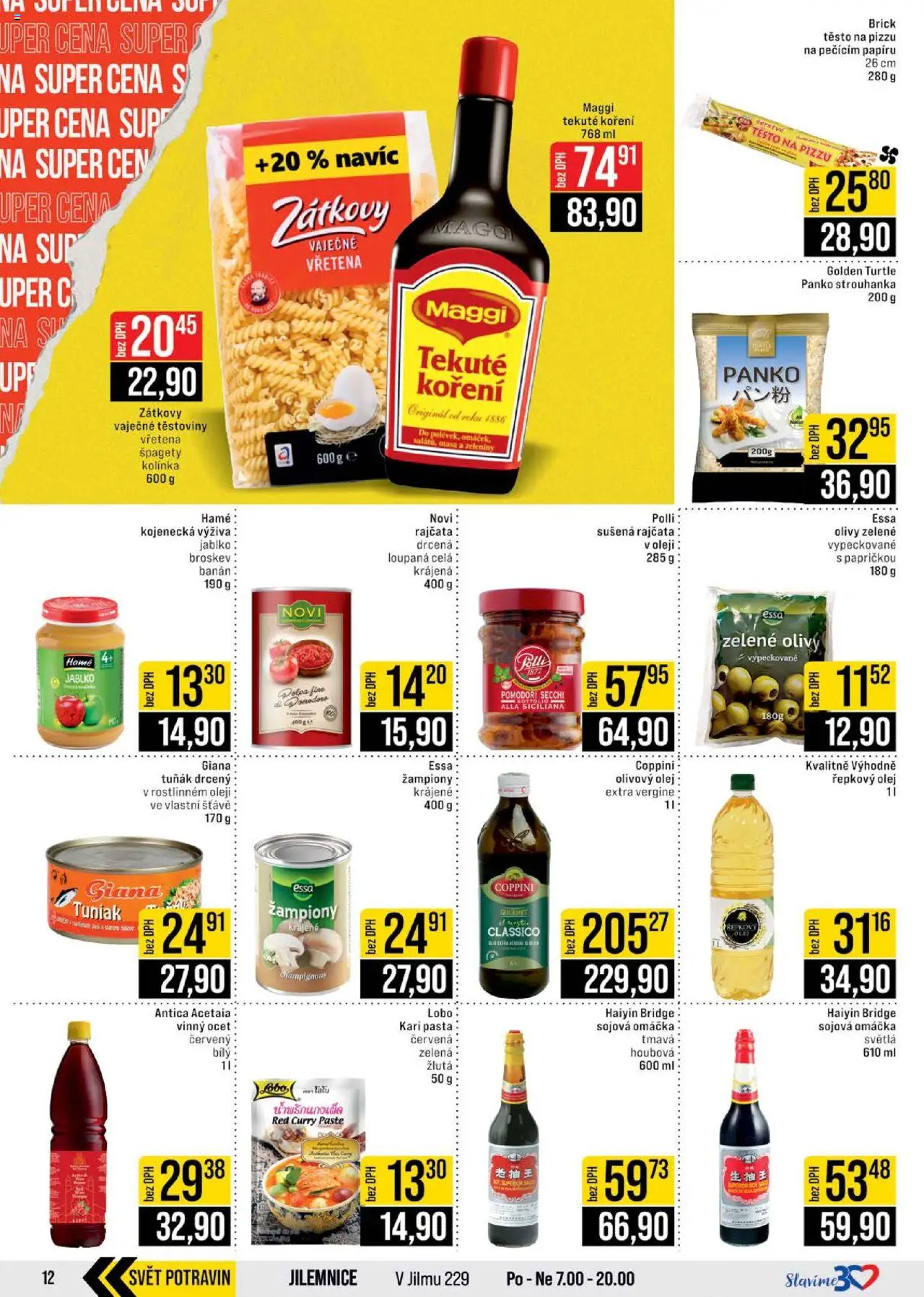 Jip leták - Cash & Carry od 15.10.2025 | Strana: 12 | Produkty: Olivový olej, Těstoviny, Vinný ocet, Špagety