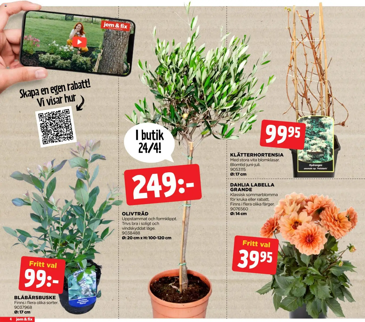 Jem & Fix reklamblad aktuell från 24.04.2026 | Sida: 4 | Produkter: Kruka