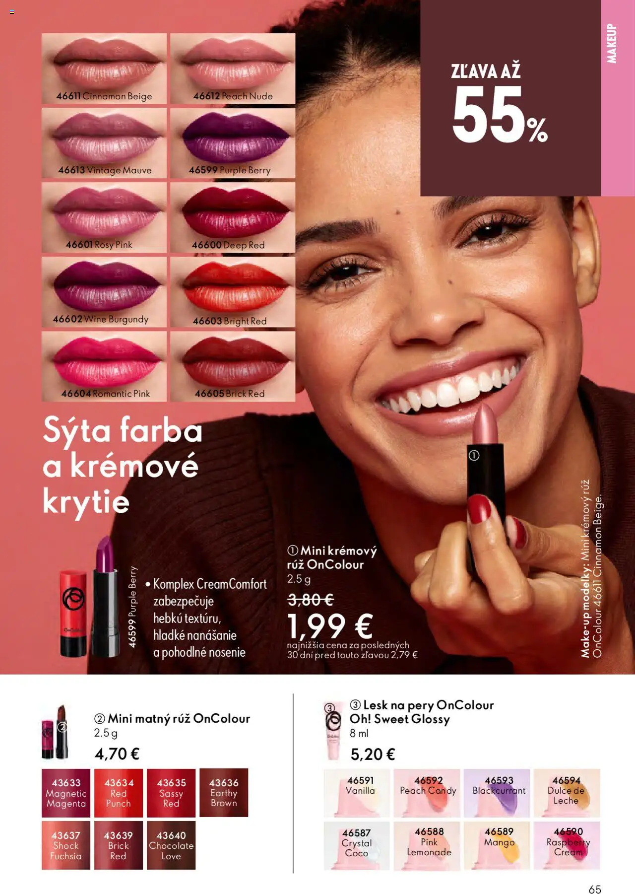 Katalóg Oriflame 13 2025 │ platný od 07.09.2025 | Strana: 65 | Produkty: Lesk na pery, Mango