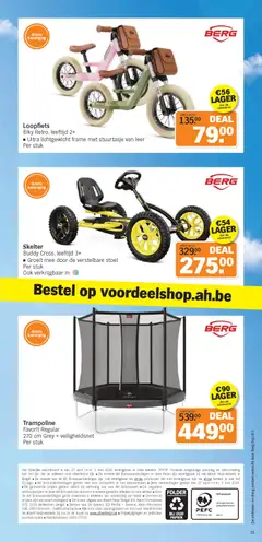 Albert Heijn Folder week / de la semaine 18 - Voorbeeld van een folder van Albert Heijn, geldig van 27.04.2026 | Pagina: 31 | Producten: Trampoline, Papier, Stoel, Kan