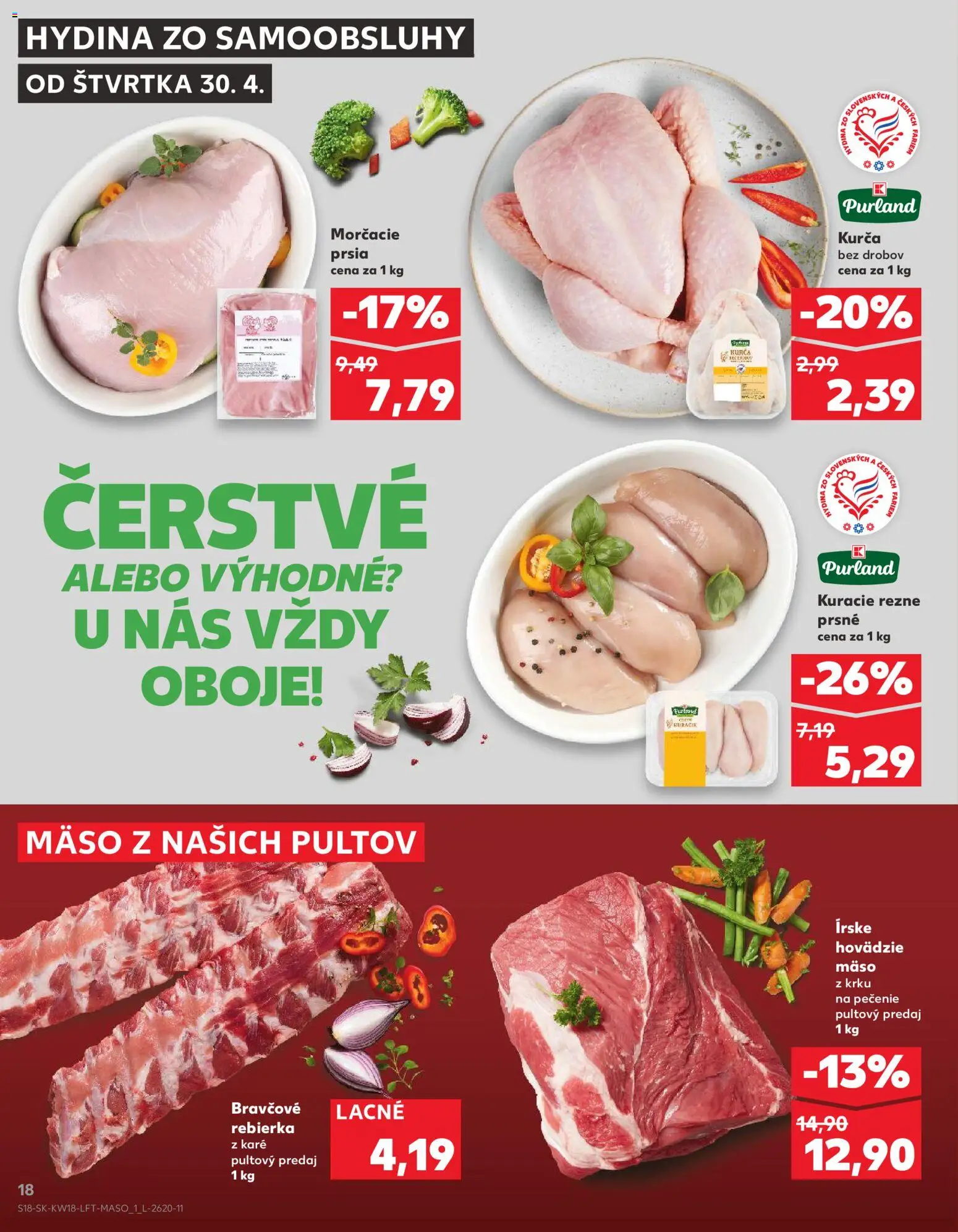 Kaufland SK akciós ujság - amely érvényes a következő dátumtól: 30.04.2026 | Oldal: 18