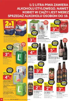 Twój Market Gazetka od 30.07.2025 | Strona: 28 | Produkty: Warka, Piwo Warka, Harnaś, Piwo