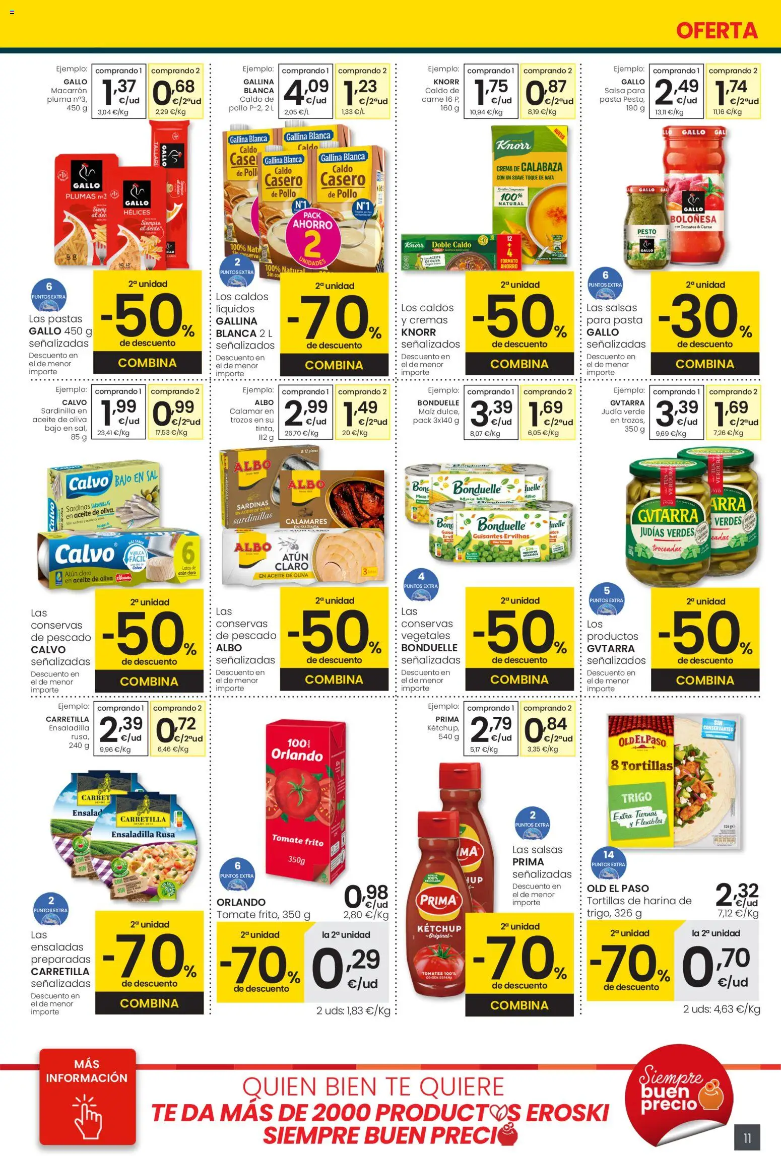 Eroski - City │ válido desde el 05.01.2026 | Página: 11 | Productos: Aceite, Pasta, Crema, Aceite de oliva