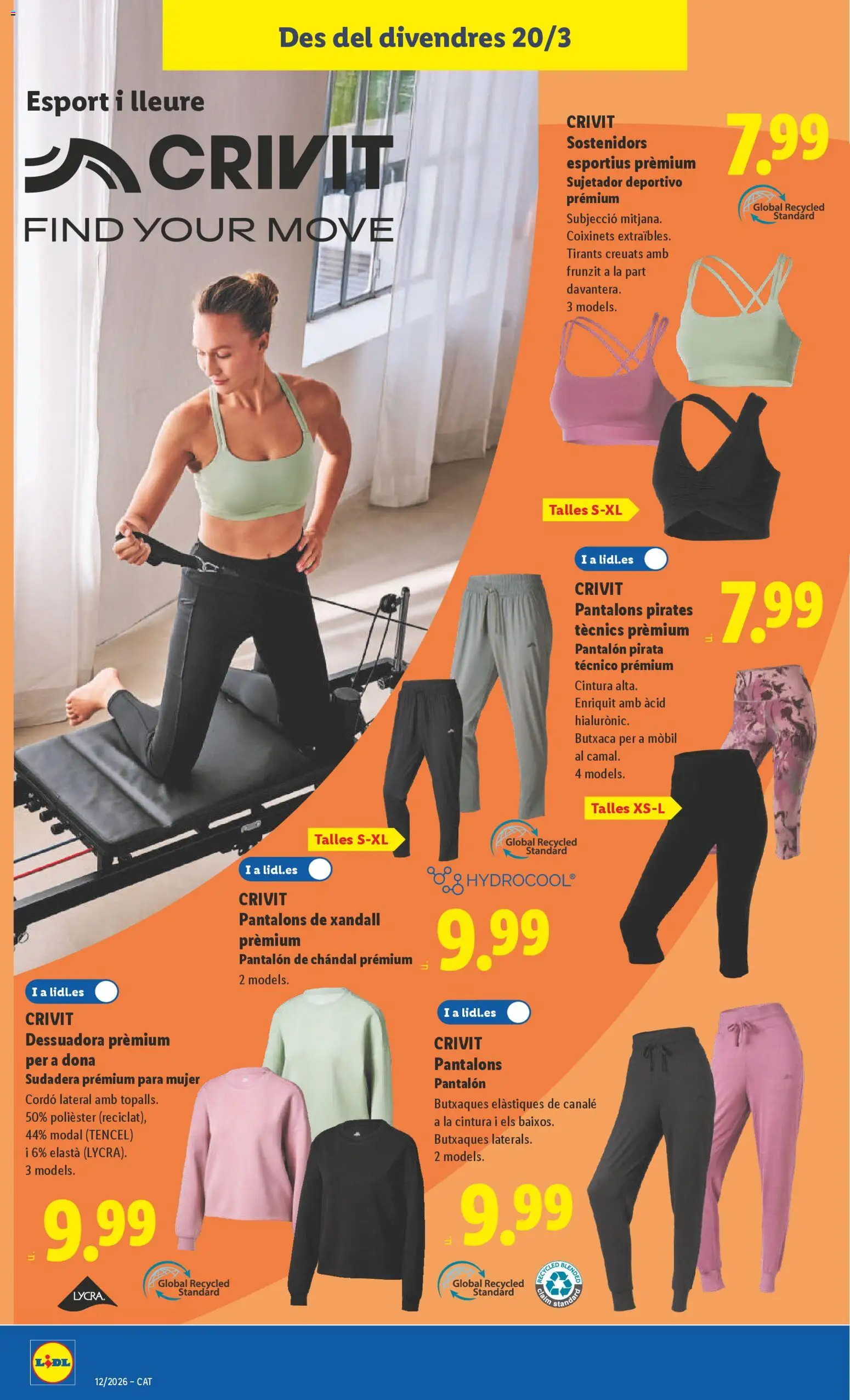 Lidl folleto de bazar │ válido desde el 16.03.2026 | Página: 18 | Productos: Sudadera, Pantalón de chándal