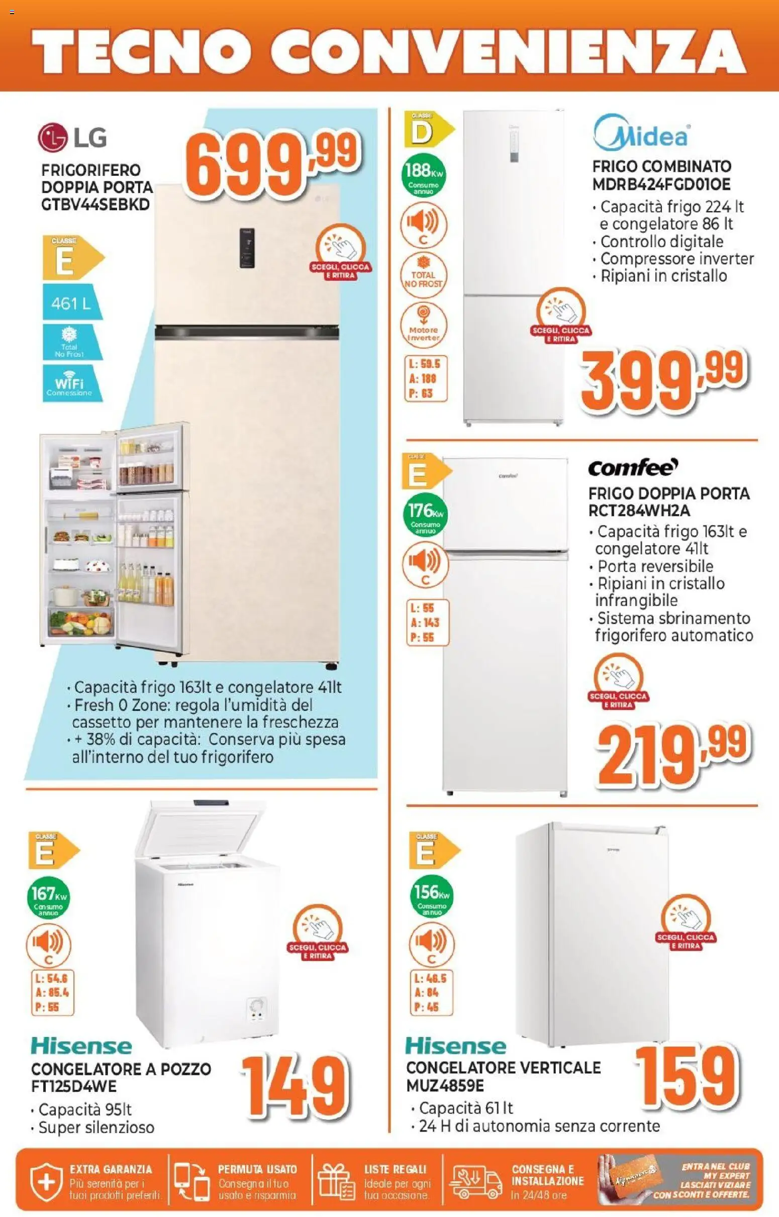 Volantino Expert del 26.03.2026 | Pagina: 17 | Prodotti: Compressore, Frigorifero, Congelatore