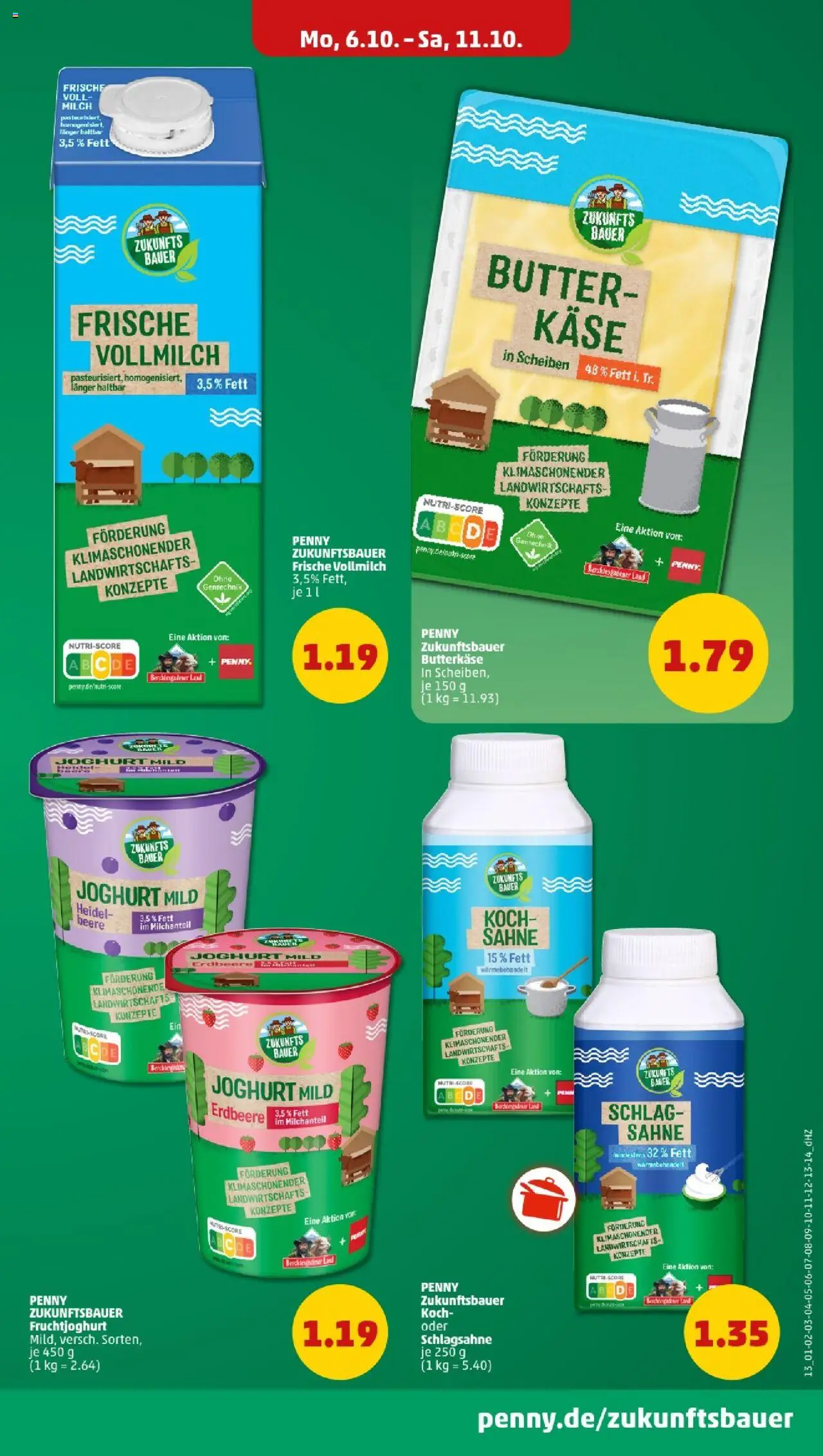 Penny - Bayern – gültig ab 06.10.2025 | Seite: 15 | Produkte: Schlagsahne, Milch, Joghurt, Sahne