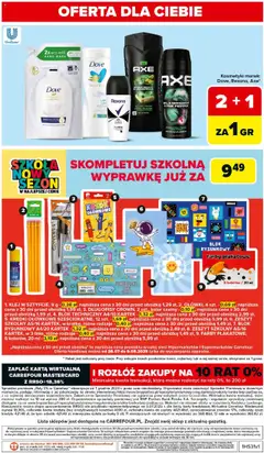 Carrefour Gazetka od 28.07.2025 | Strona: 42 | Produkty: Karta, Kosmetyki, Zeszyt, Body