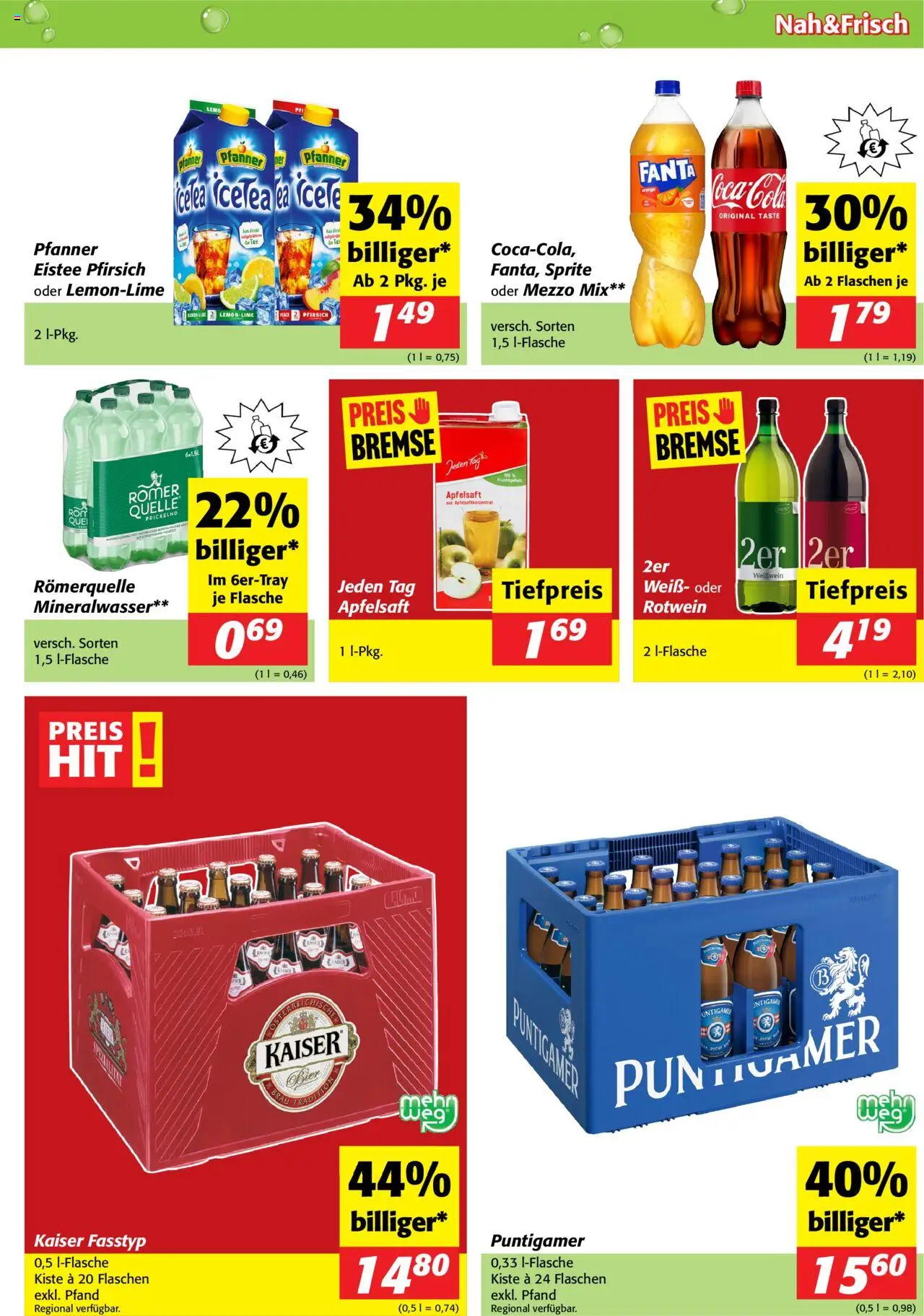 Nah und Frisch Flugblatt gültig ab 08.10.2025 | Seite: 7 | Produkte: Pfirsich, Häränliha, Planche de surf, Bier