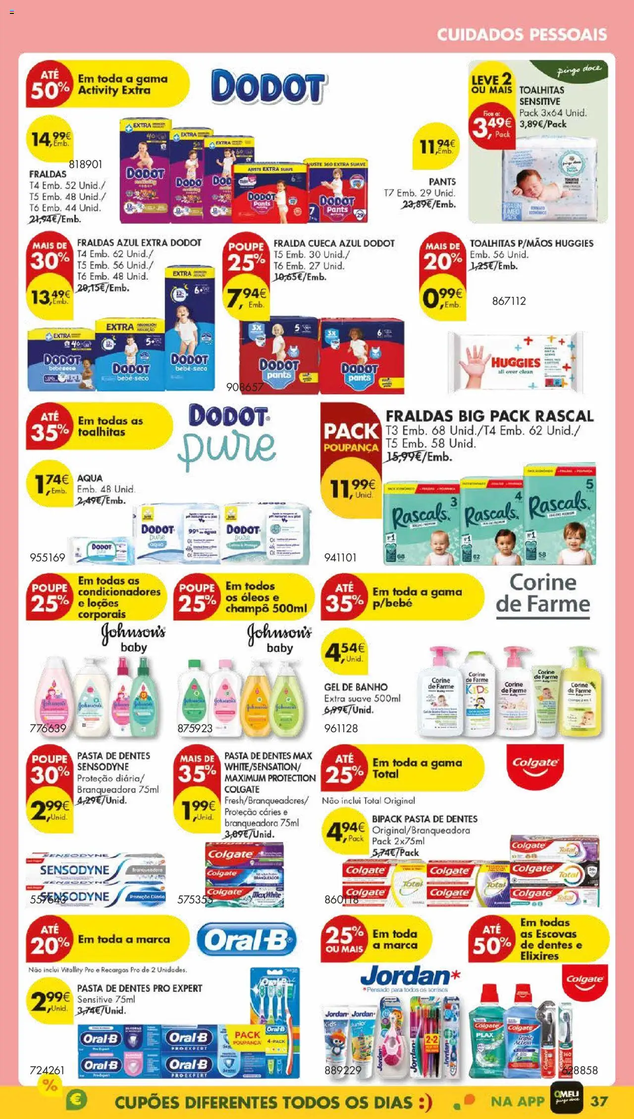 Pingo Doce folheto │ válido de 09.09.2025 | Página: 41 | Produtos: Fraldas, Fraldas dodot, Pasta de dentes, Banho