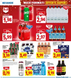 Anteprima del volantino Volantino D Più	 valido a partire dal 11.12.2025 | Pagina: 14 | Prodotti: Acqua naturale, Fanta, Coca Cola, Coca Cola Zero