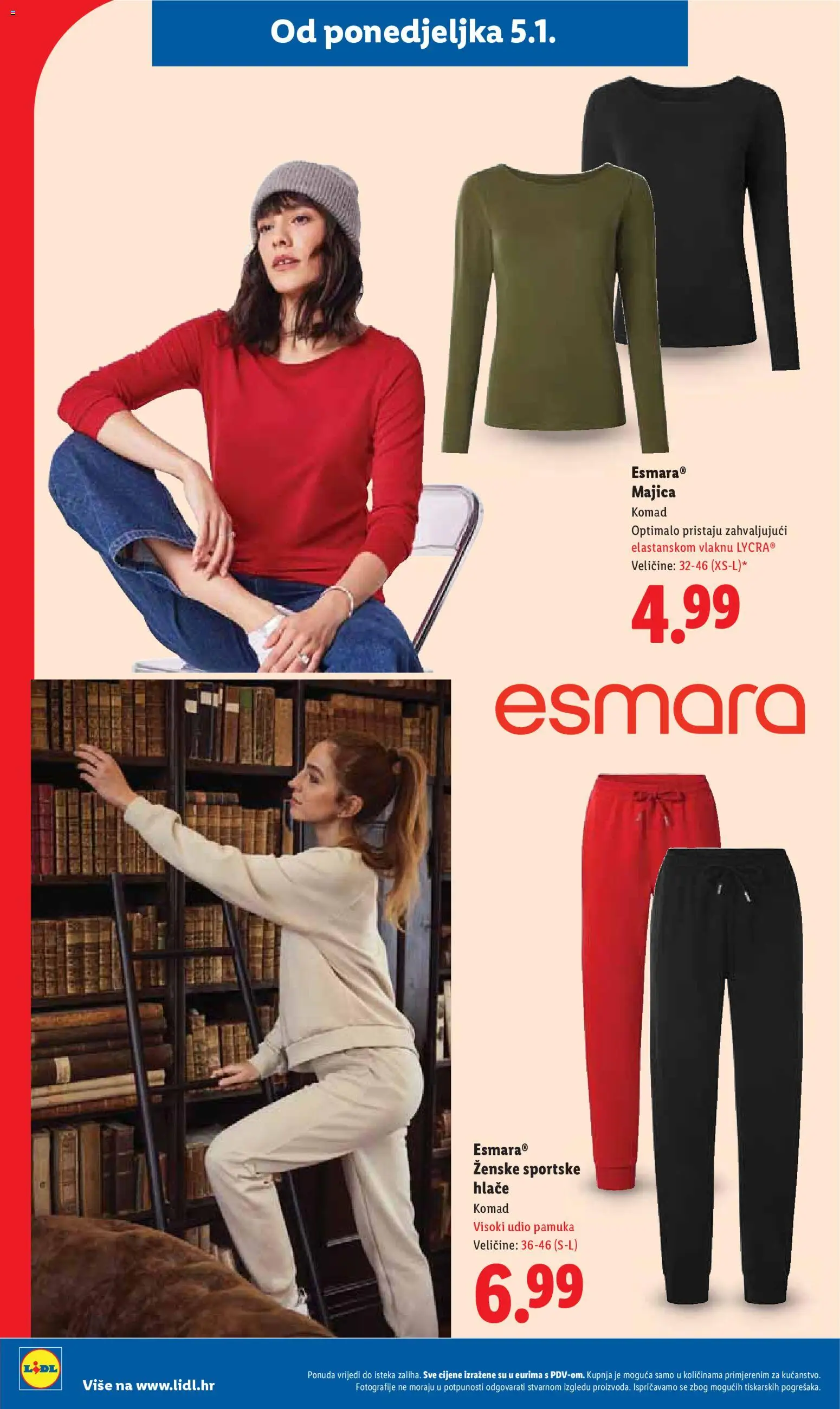 Lidl katalog | vrijedi od 27.12.2025 | Stranica: 80 | Proizvodi: Majica, Hlače